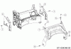 Wolf-Garten A 4600 11C-TOSC650 (2021) Ersatzteile Abdeckung hinten, Holmbraketten