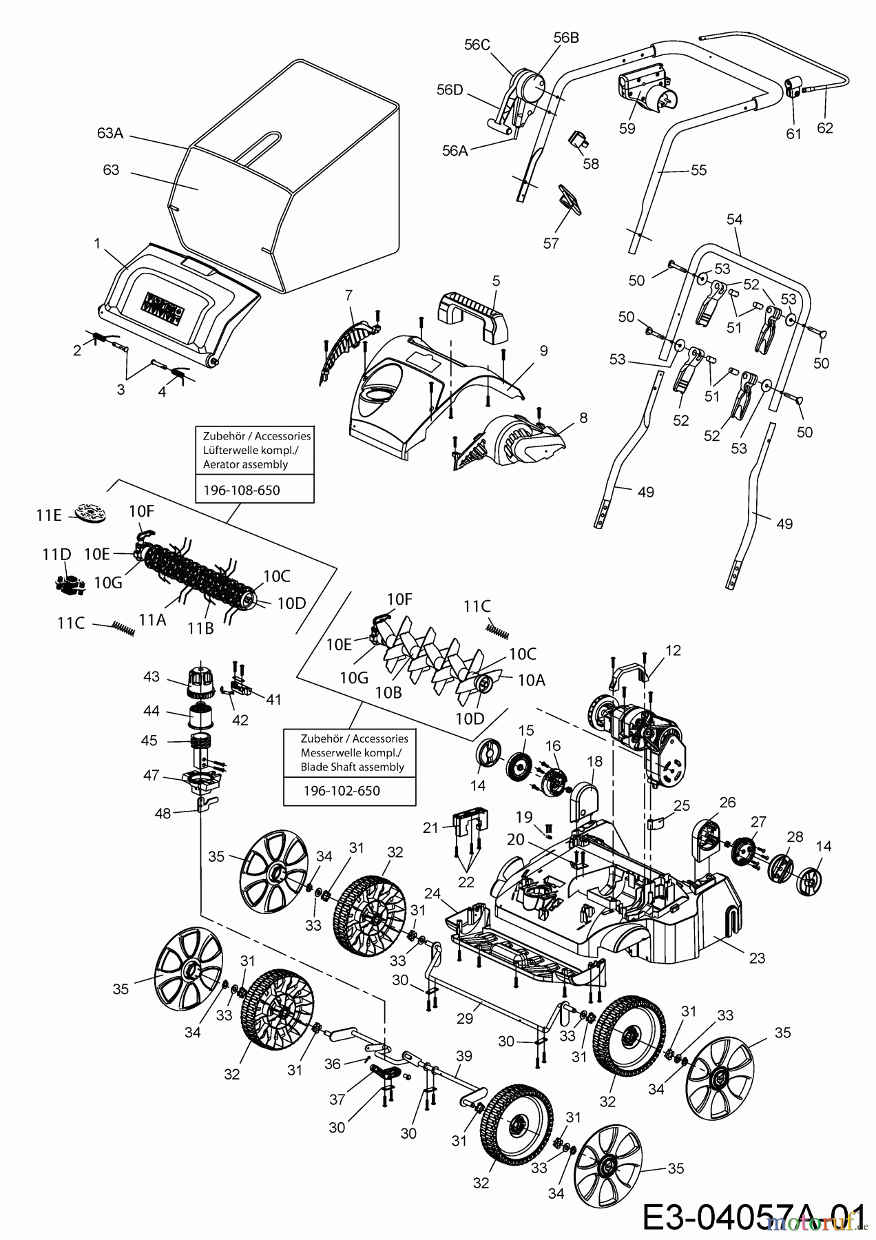 Wolf-Garten Elektrovertikutierer VA 346 E 16CFEHOA650 (2023) Grundgerät