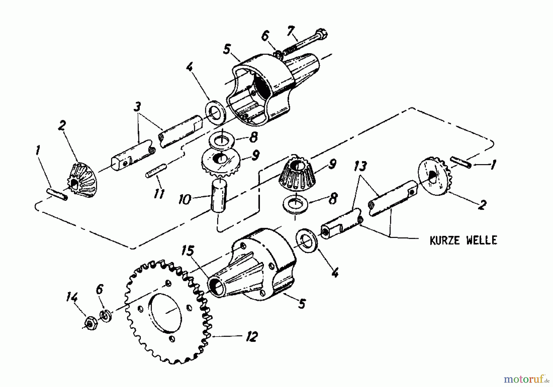  Novotrac Rasentraktoren NOVOTRAC 10 SL Classic 135-5280  (1985) Differential
