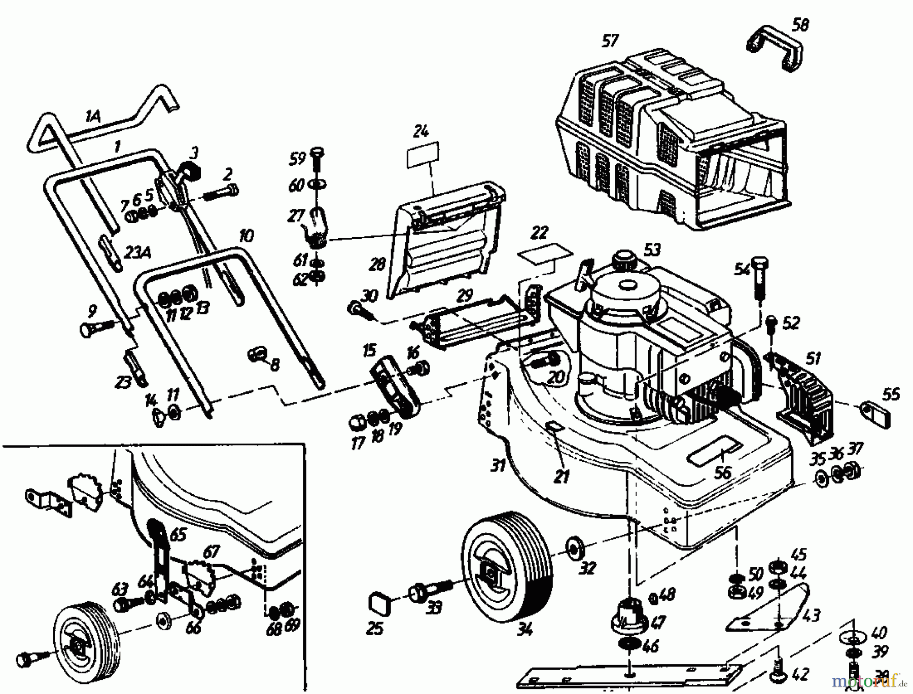 Golf Elektromäher E 02881.01 (1985) Grundgerät