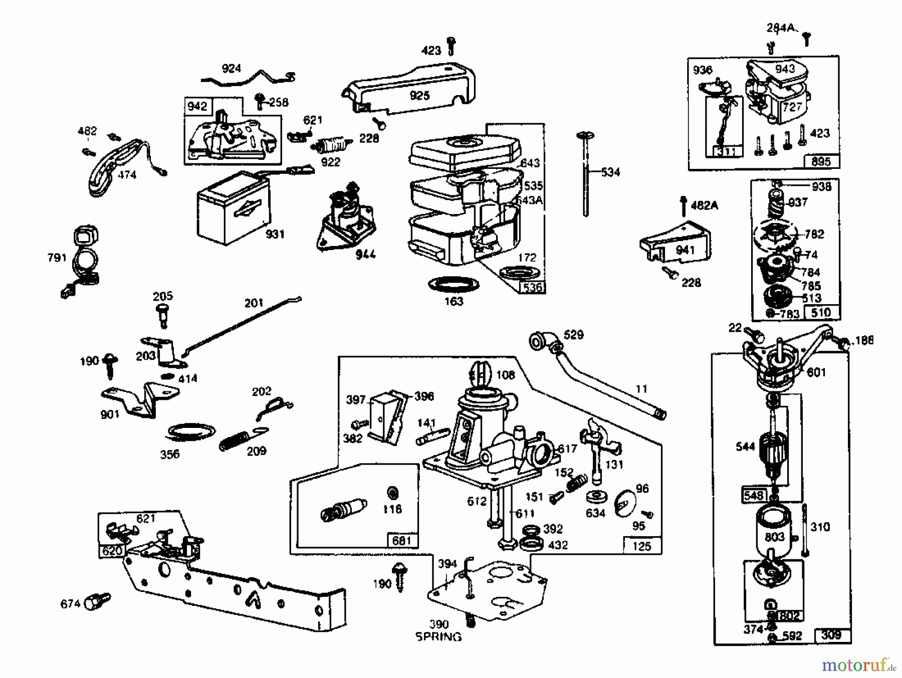 Gutbrod Motormäher mit Antrieb HB 45 REL 02885.01 (1985) Vergaser