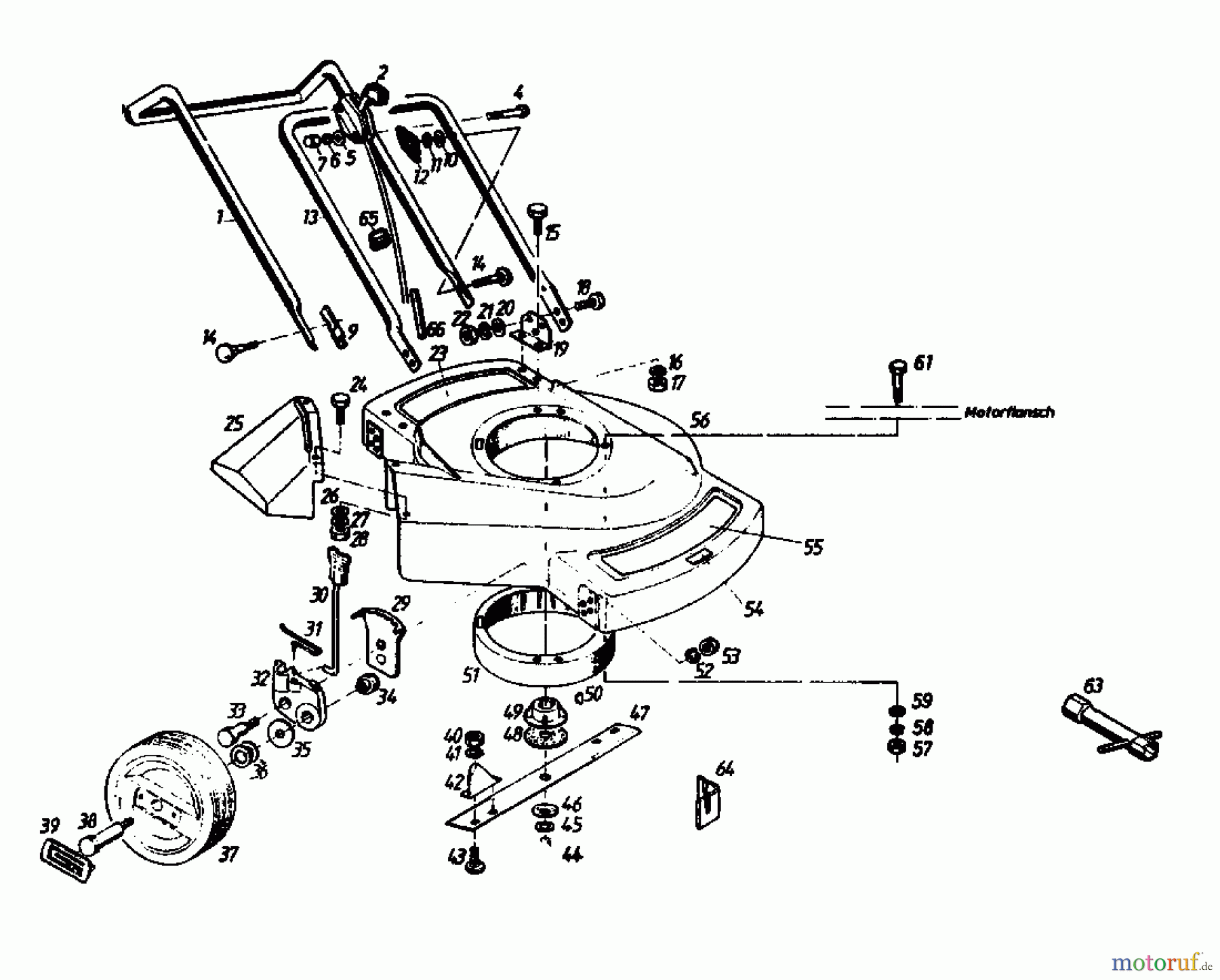  Gutbrod Motormäher 135 BL-BS 02869.05  (1985) Grundgerät