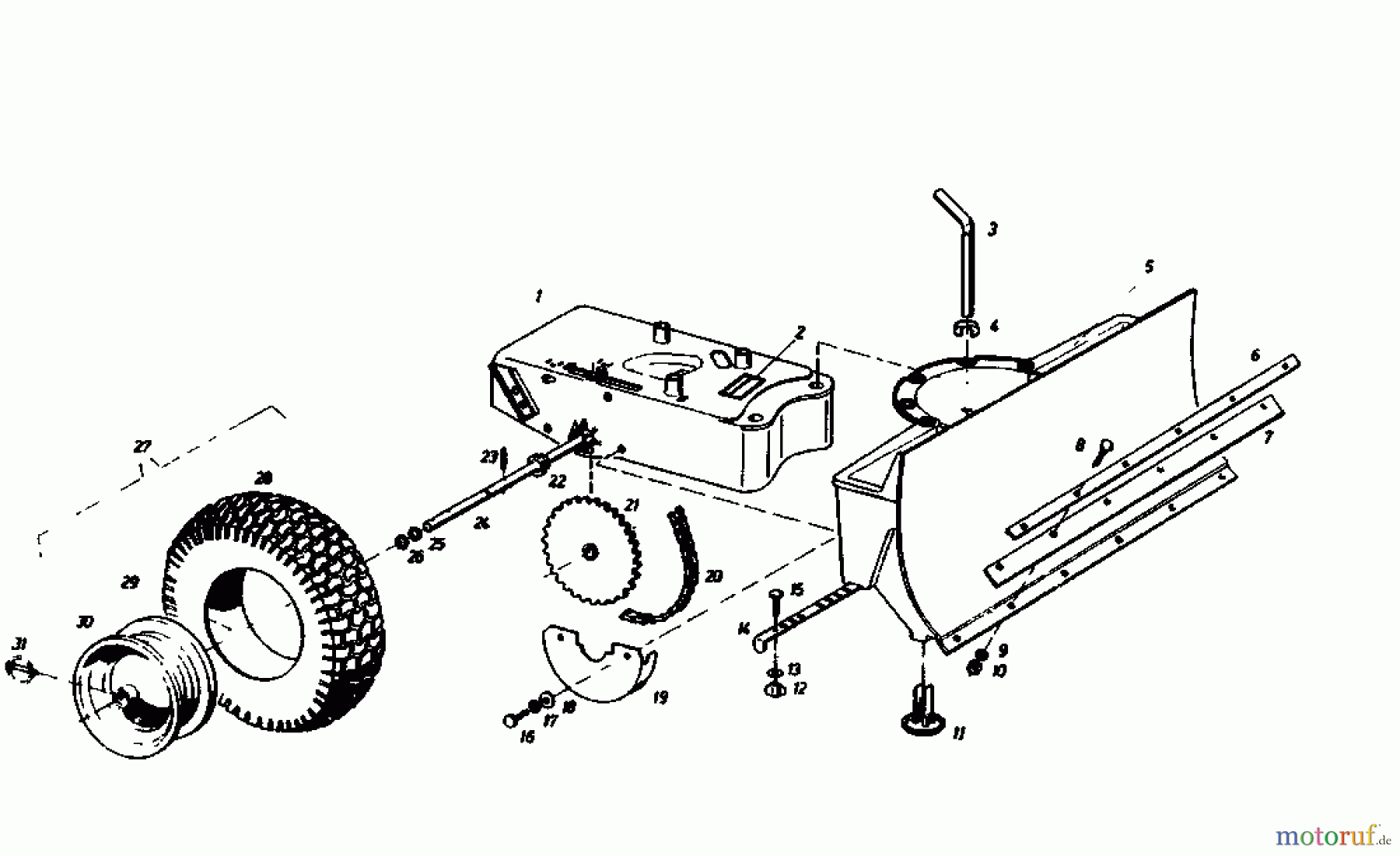 Gutbrod Schneeräumer SR 800 02888.02 (1985) Grundgerät