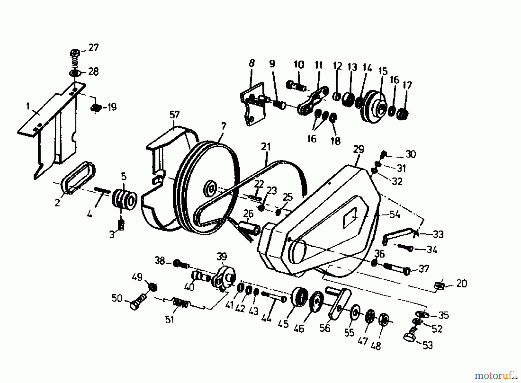  Gutbrod Motorhacken MB 60-52 07512.07  (1985) Fahrantrieb