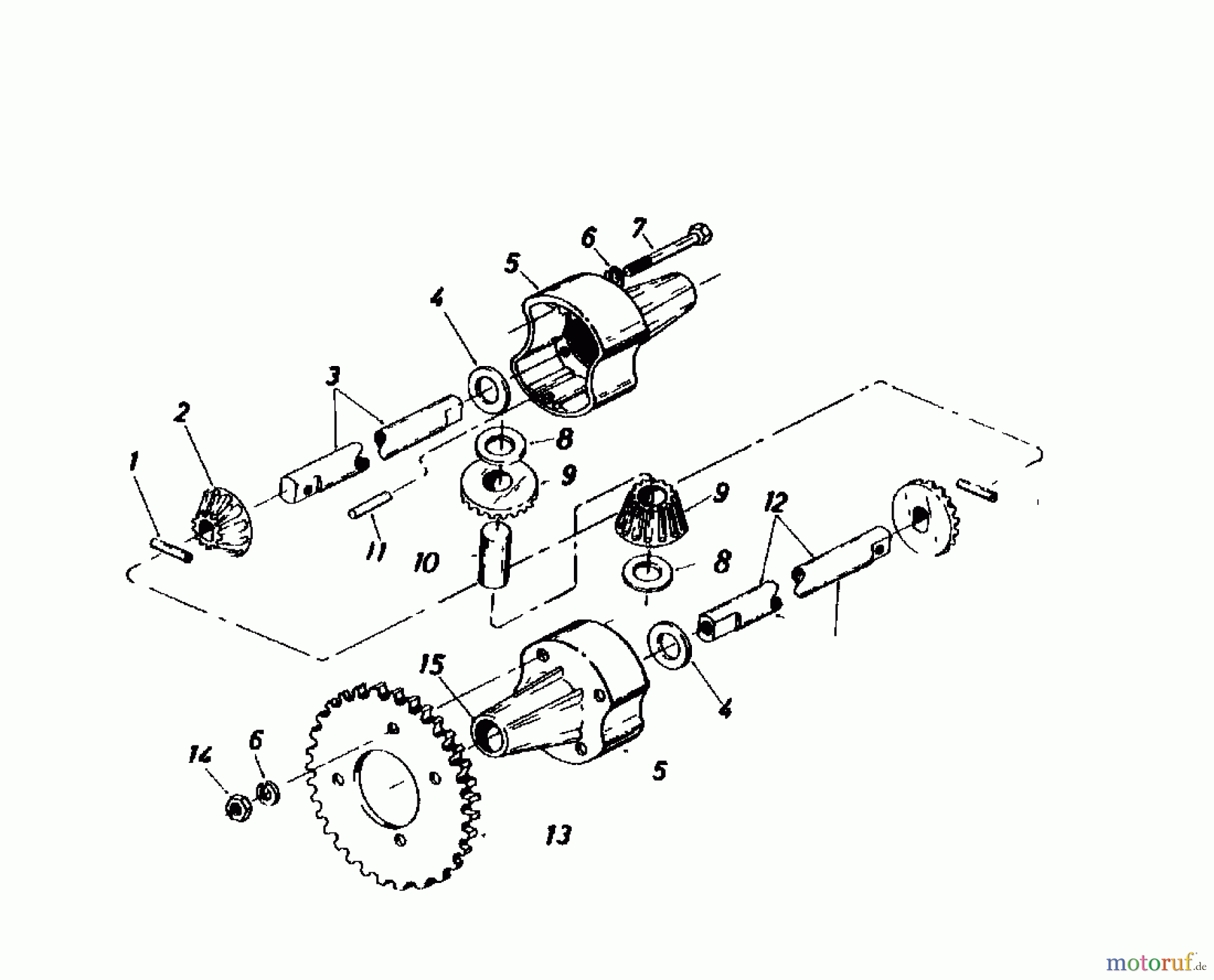  Gutbrod Rasentraktoren 810 HEBS 02635.06  (1985) Differential