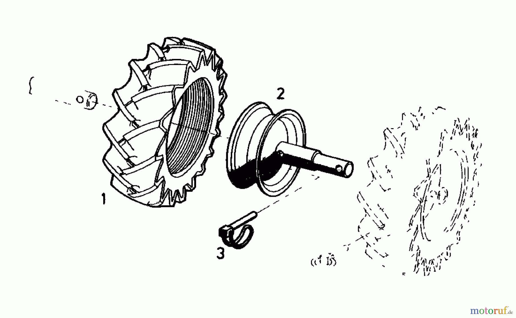 MTD Zubehör Zubehör Balkenmäher Doppelbereifung ZB 100 00348.02 (1985) Räder
