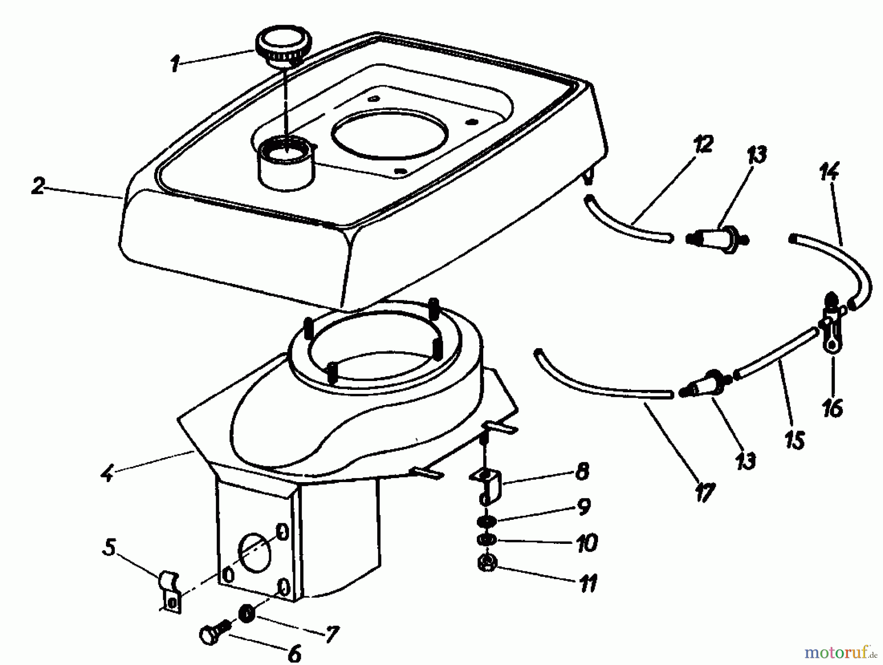 Gutbrod Balkenmäher BM 100-2/G 07507.02 (1985) Tank