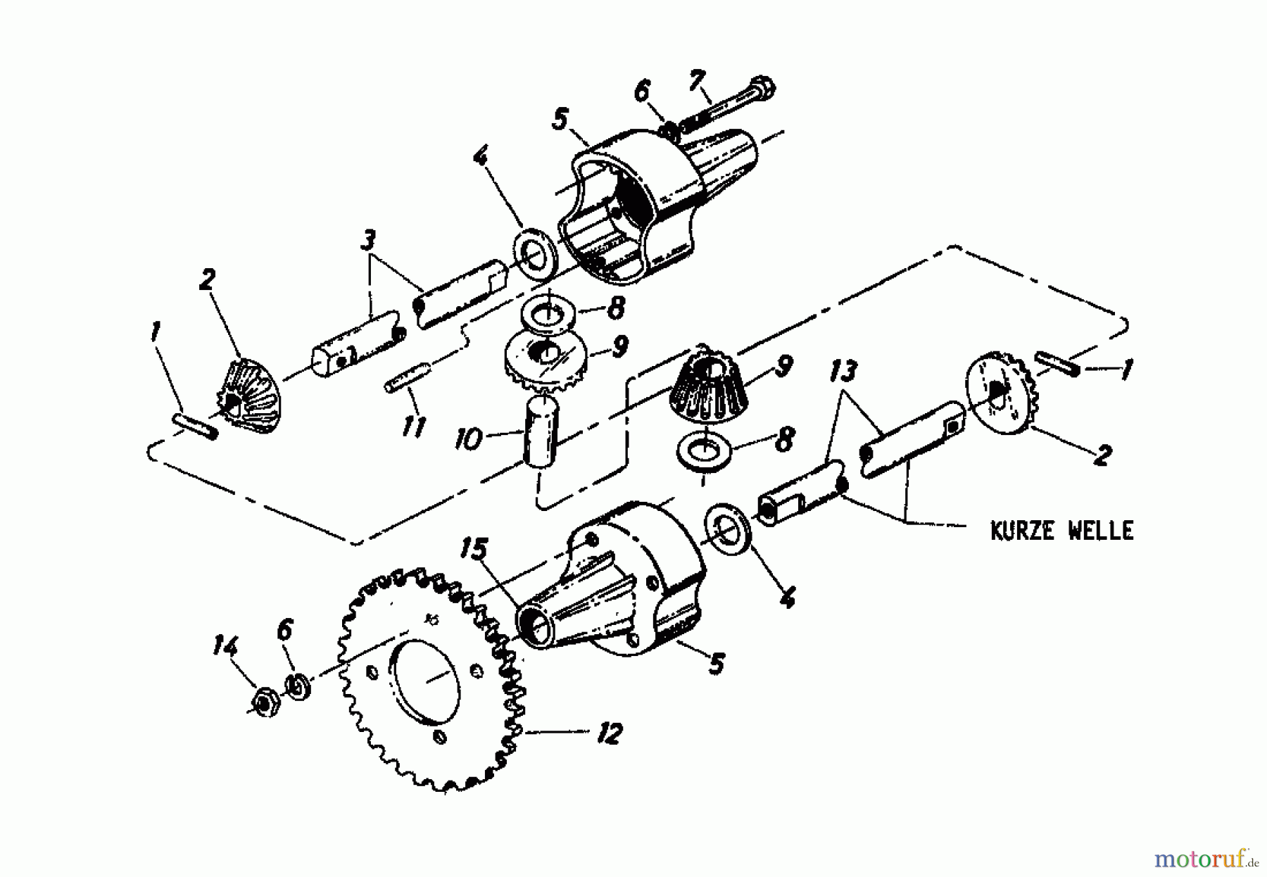 Novotrac Rasentraktoren NOVOTRAC 10 SL Classic 136-5280 (1986) Differential