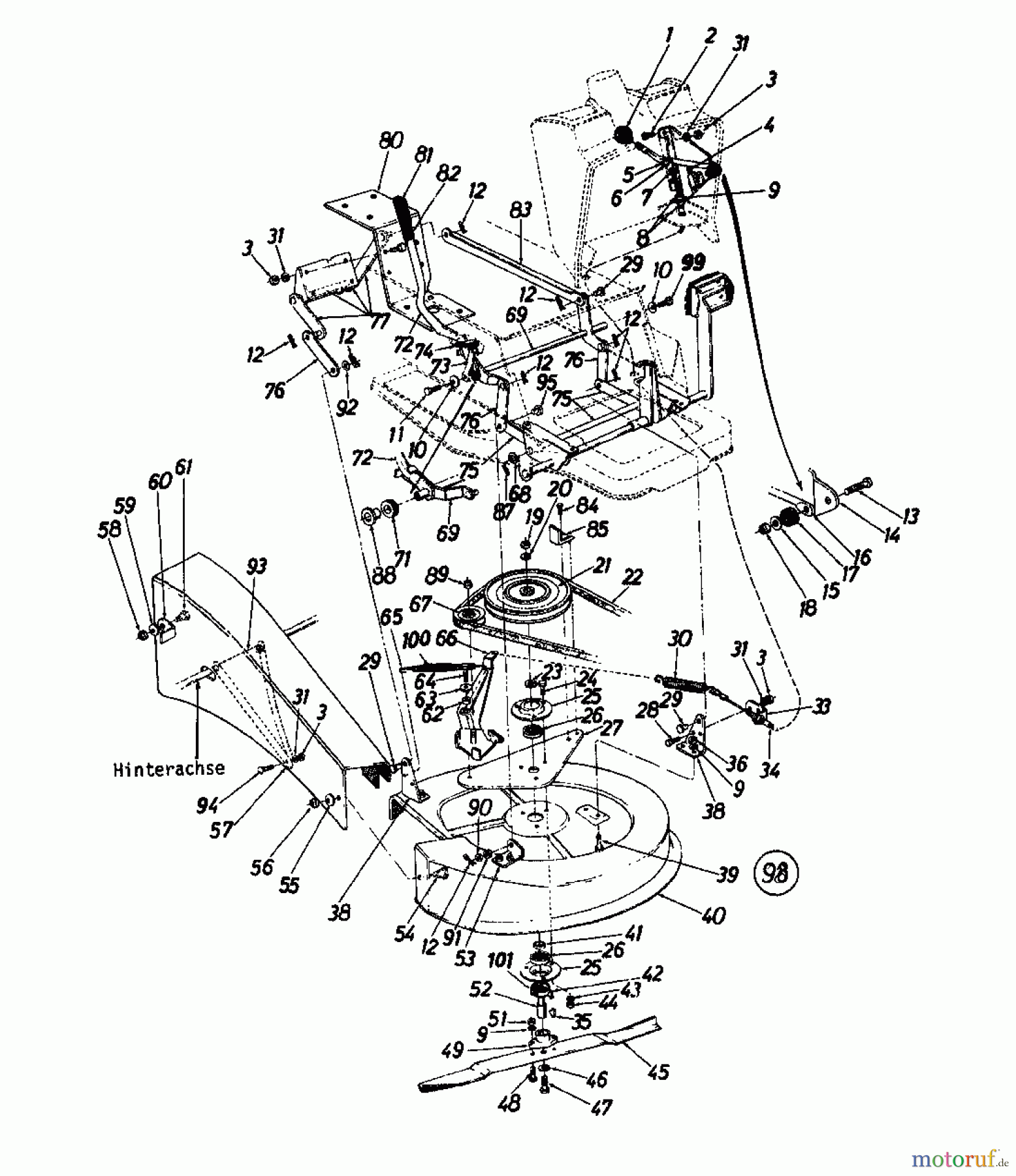 Novotrac Rasentraktoren NOVOTRAC 10 SL Classic 136-5280 (1986) Mähwerk 26