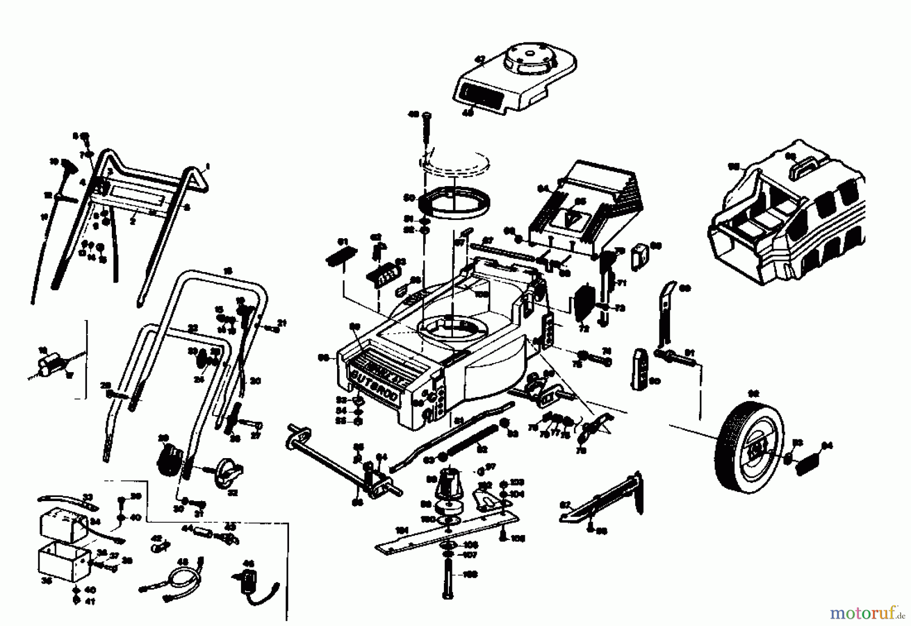 Gutbrod Motormäher HB 40 L 02896.02 (1986) Grundgerät