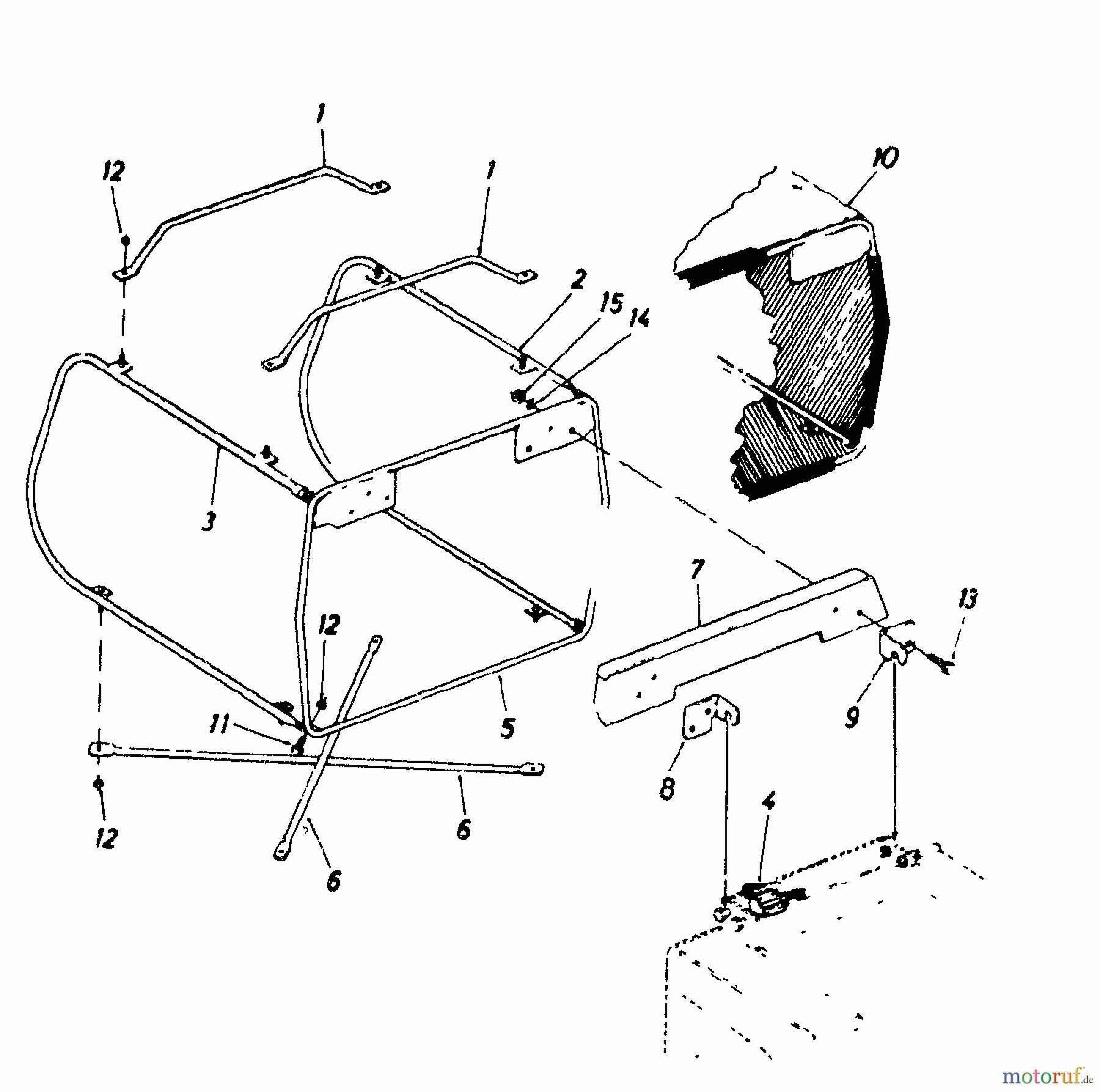  Novotrac Rasentraktoren NOVOTRAC 11 Classic 137-5270  (1987) Grasfangkorb