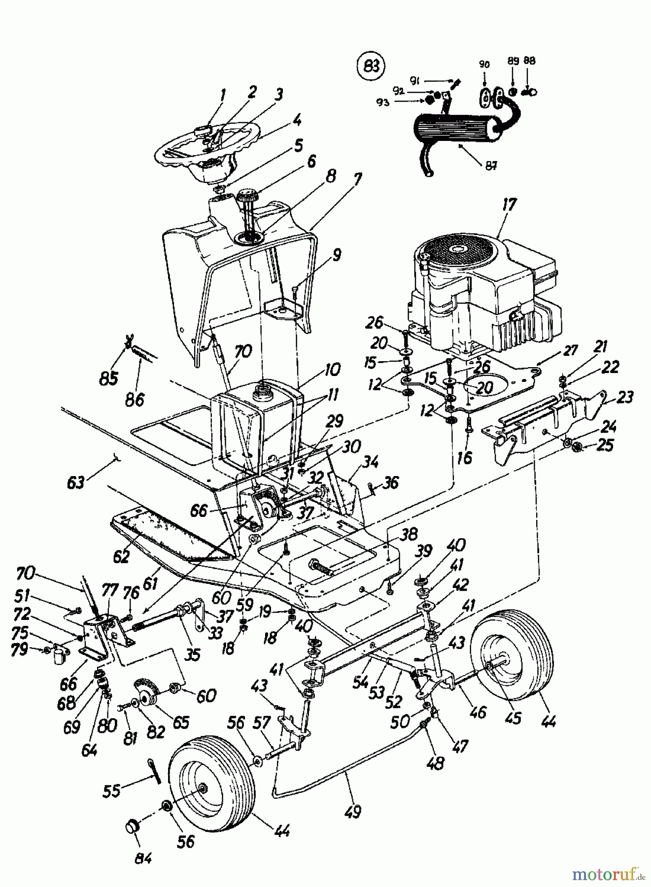  Novotrac Rasentraktoren NOVOTRAC 11 Classic 137-5270  (1987) Vorderachse