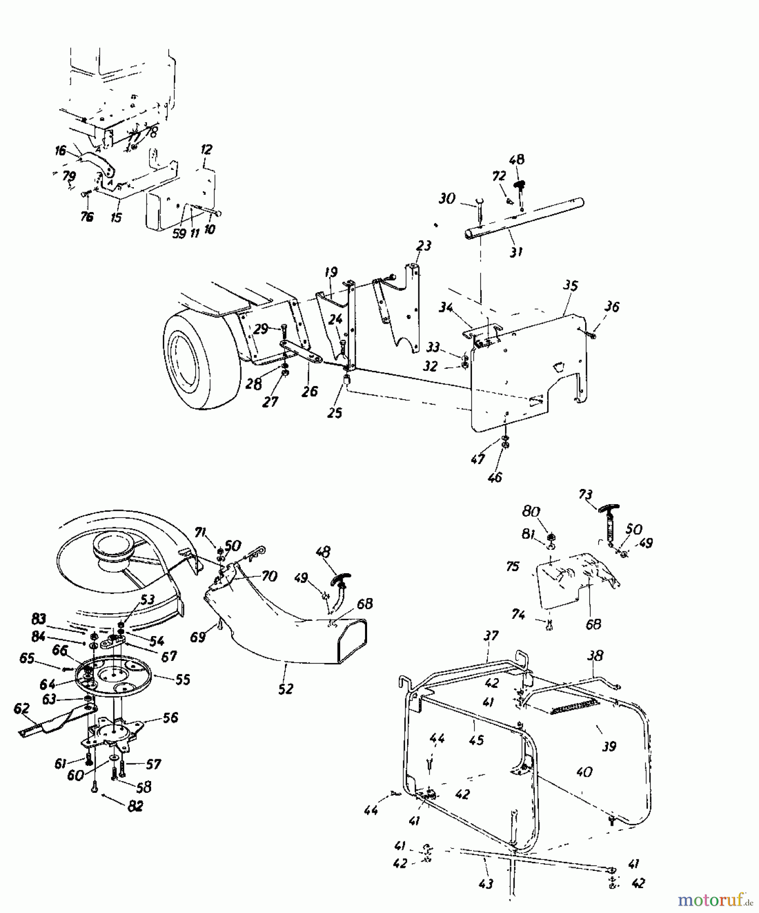  MTD Zubehör Zubehör Garten- und Rasentraktoren Grasfangvorrichtung für 30