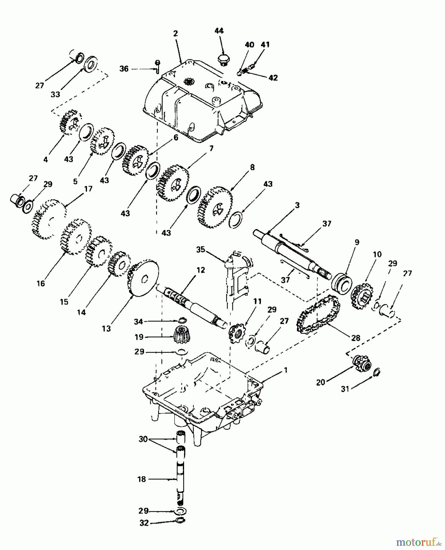  Novotrac Rasentraktoren NOVOTRAC 11 Classic 137-5270  (1987) Getriebe
