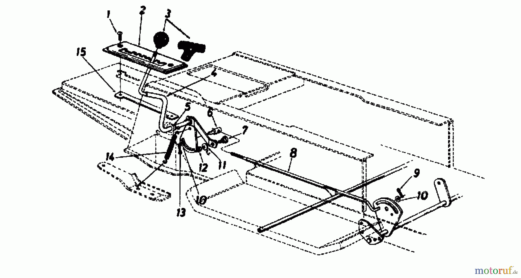  Novotrac Rasentraktoren NOVOTRAC 111 137-5670  (1987) Schalthebel