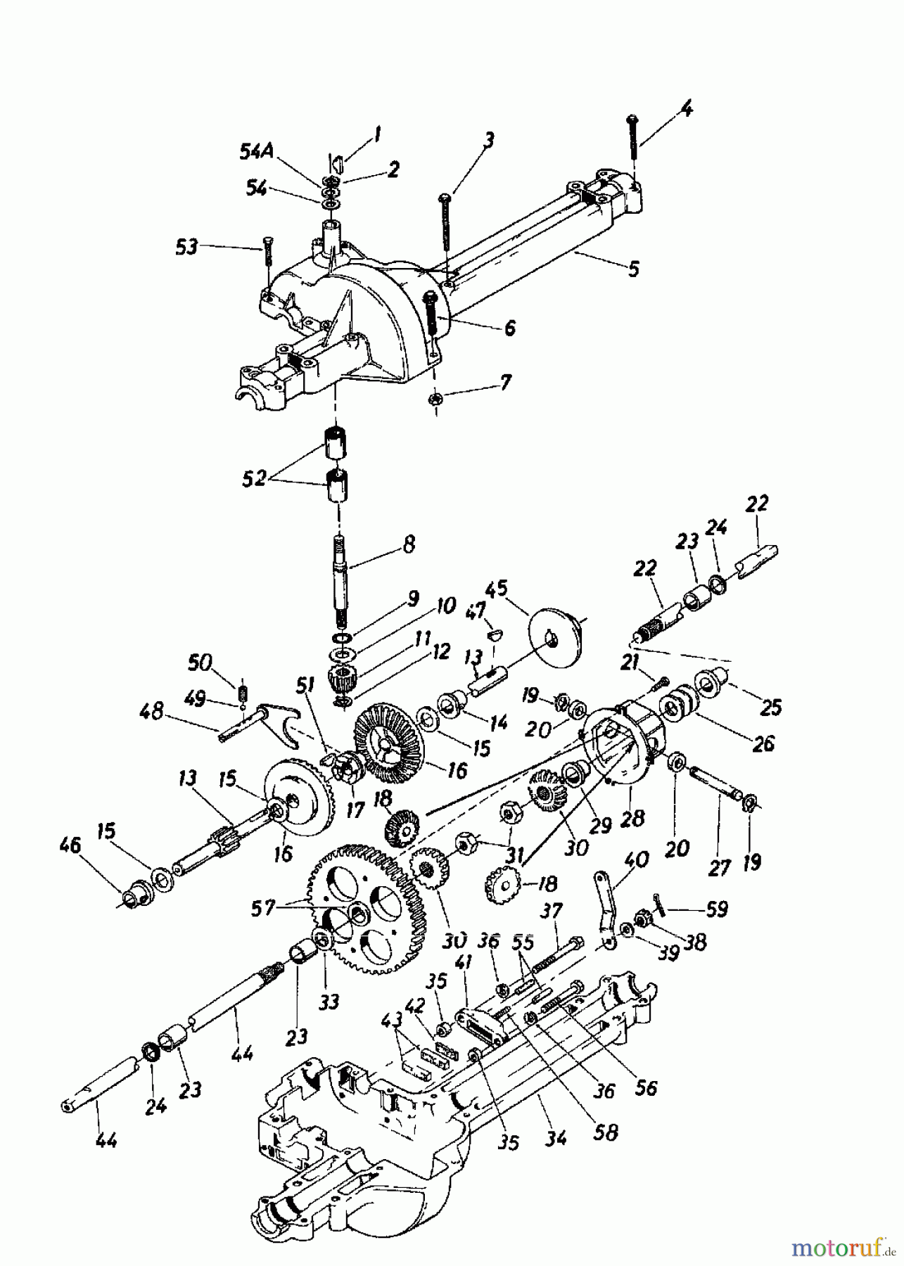 Novotrac Rasentraktoren NOVOTRAC 111 137-5670 (1987) Getriebe