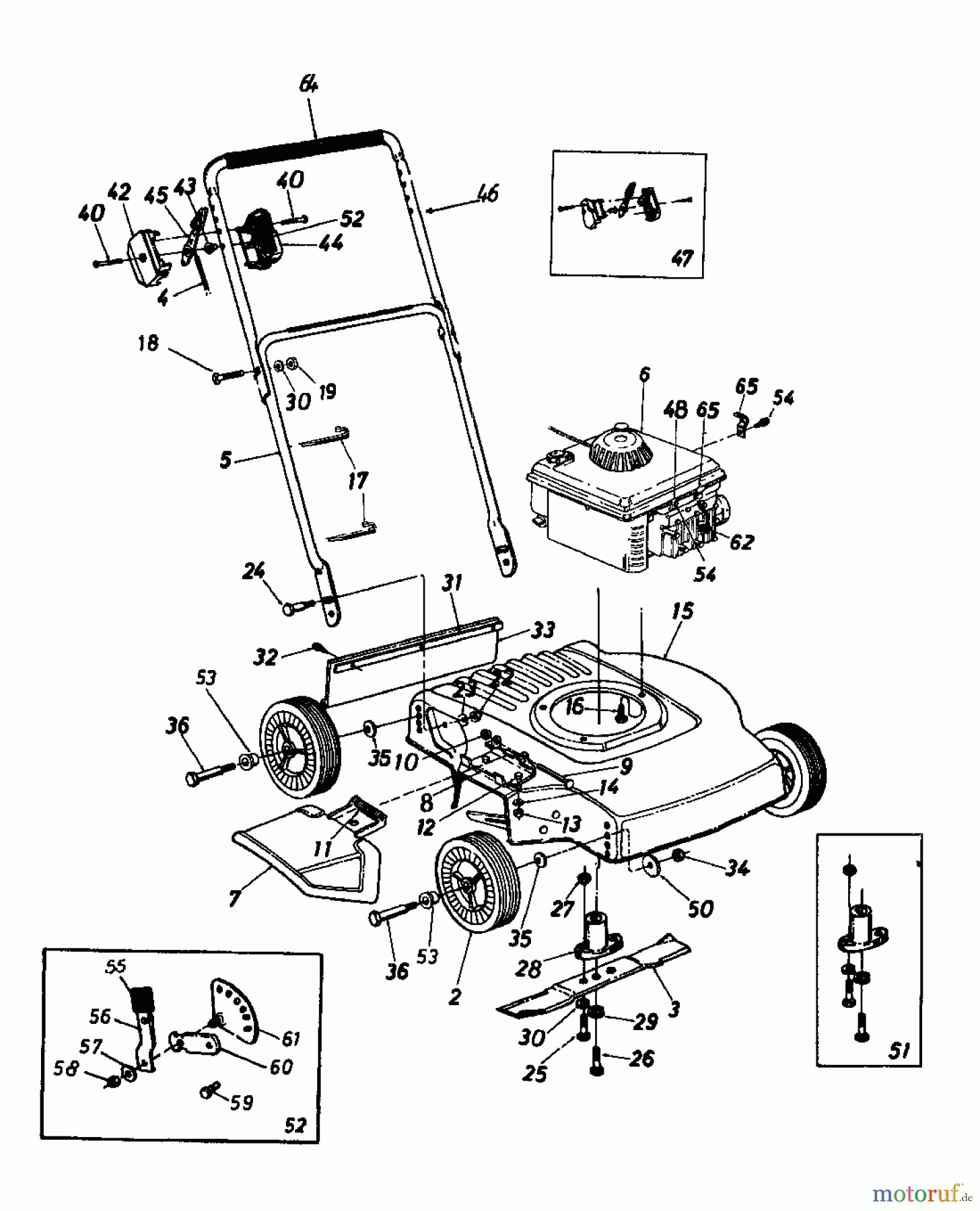  Nizza Motormäher NIZZA 46 117-0280  (1987) Grundgerät