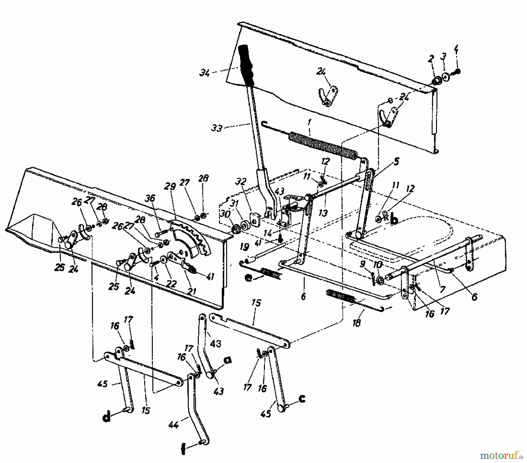  Super Rasentraktoren Super 111 N 137-6370  (1987) Mähwerksaushebung