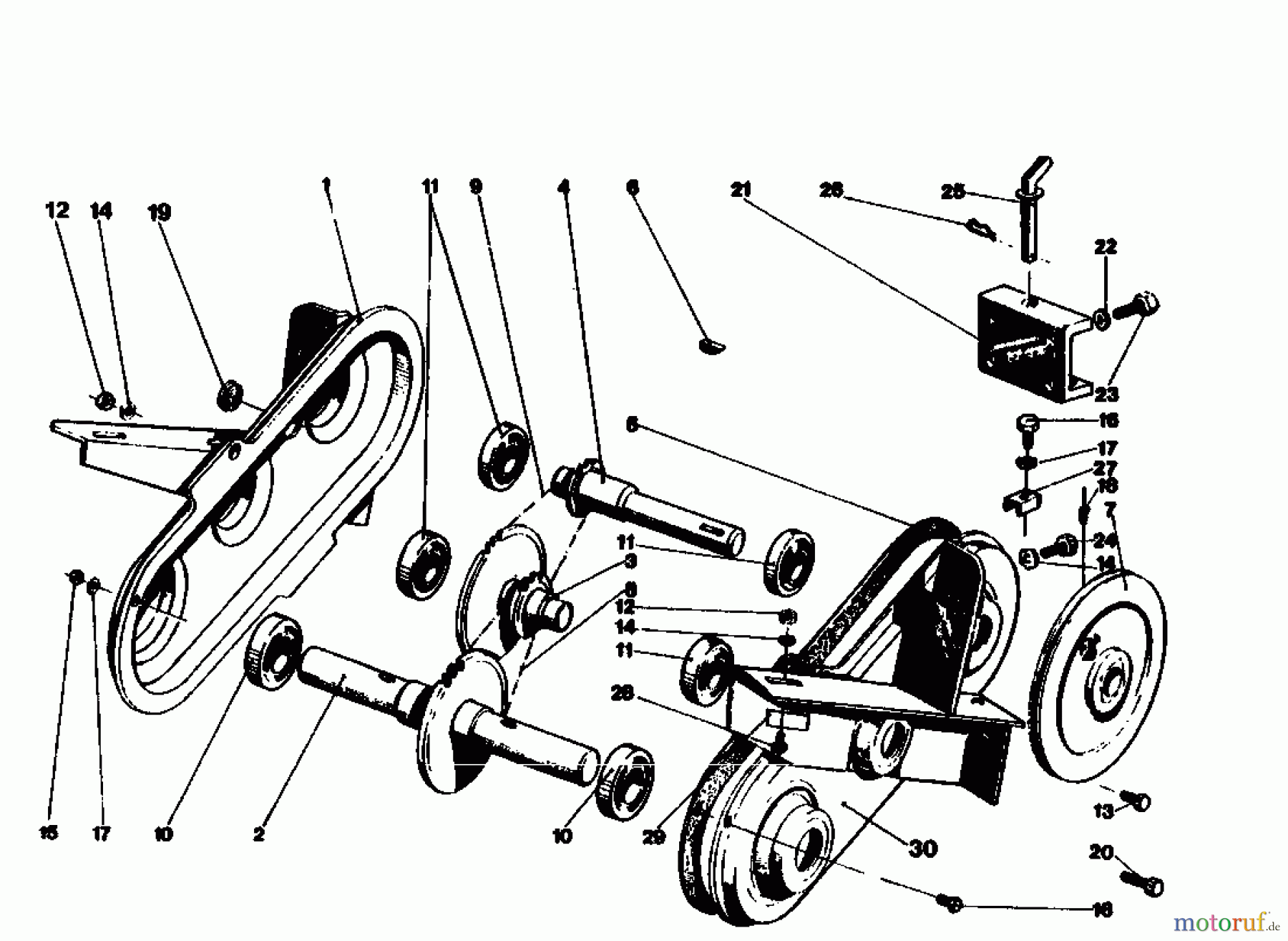  Golf Motorhacken 160 MS 4 07511.08  (1987) Kettenkasten