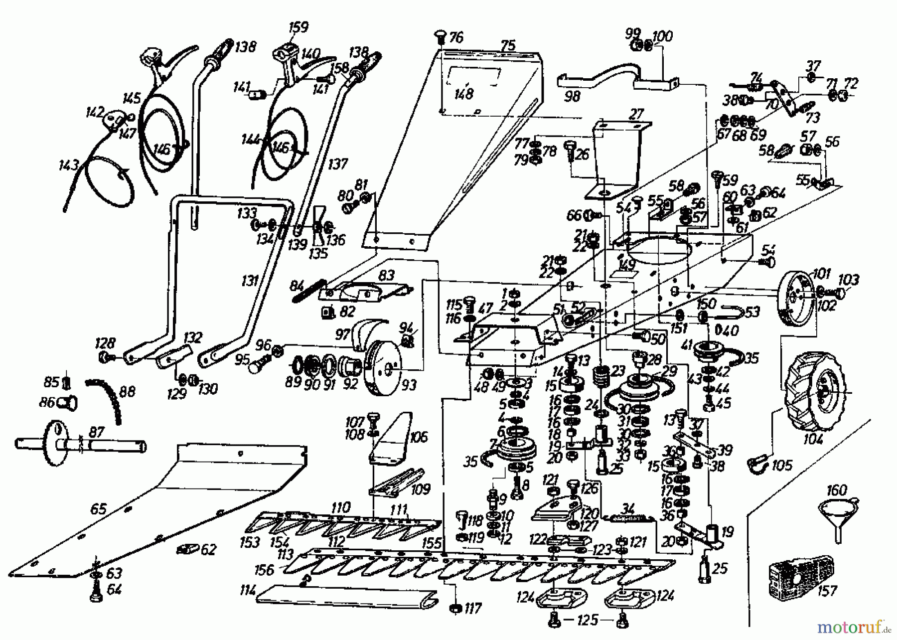 Gutbrod Balkenmäher BM 700 07510.01 (1987) Grundgerät