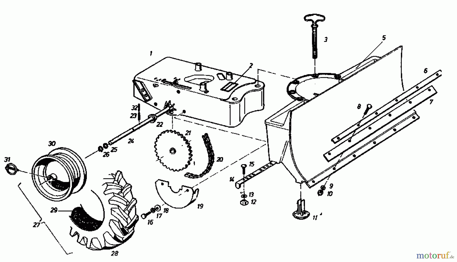 Gutbrod Schneeräumer SR 800 02888.05 (1987) Grundgerät