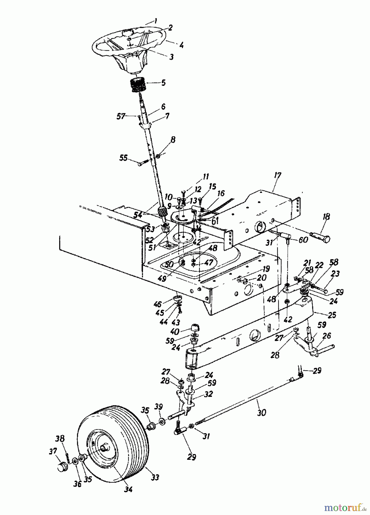 Novotrac Rasentraktoren NOVOTRAC 11-76 HA 138-5420 (1988) Vorderachse