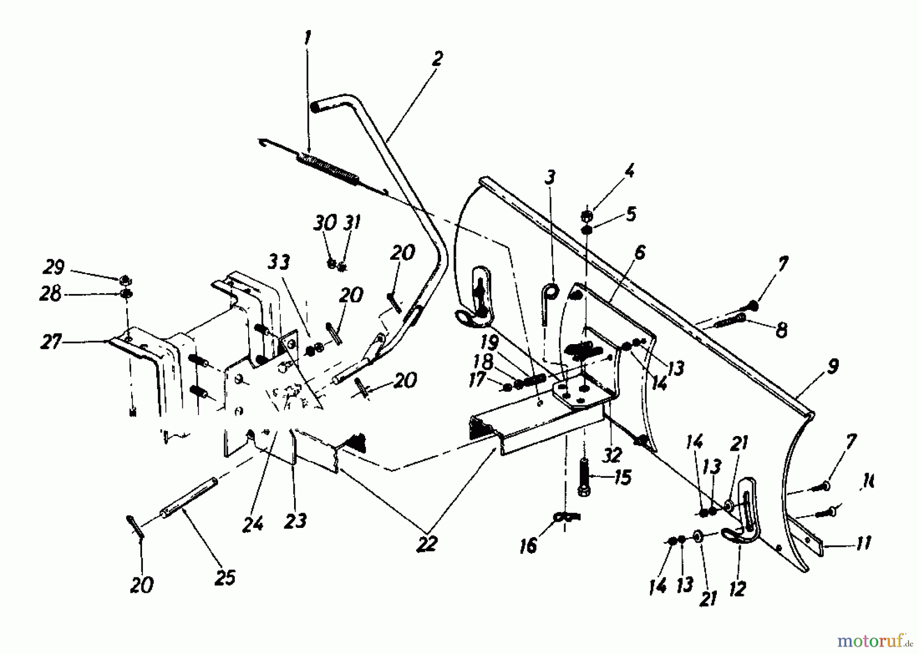 MTD Zubehör Zubehör Garten- und Rasentraktoren Räumschild für 300 Serie 198-4651 (1988) Räumschild