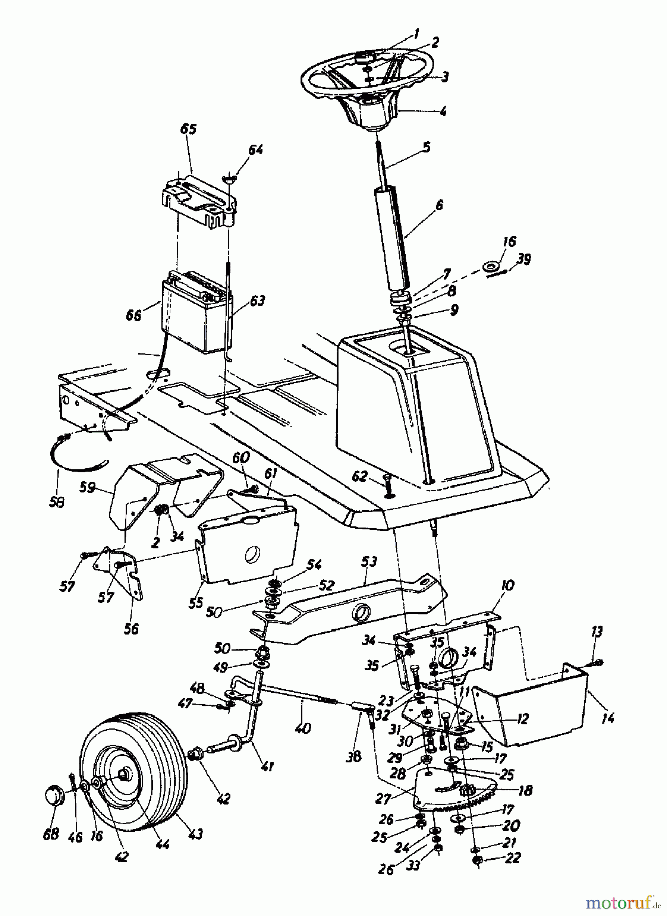  Columbia Rasentraktoren 8/760 HA 138-5040  (1988) Vorderachse