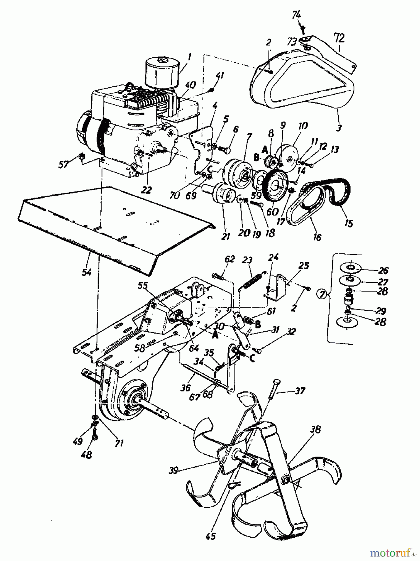 MTD Motorhacken DELUXE LD 218-3860 (1988) Hackantrieb
