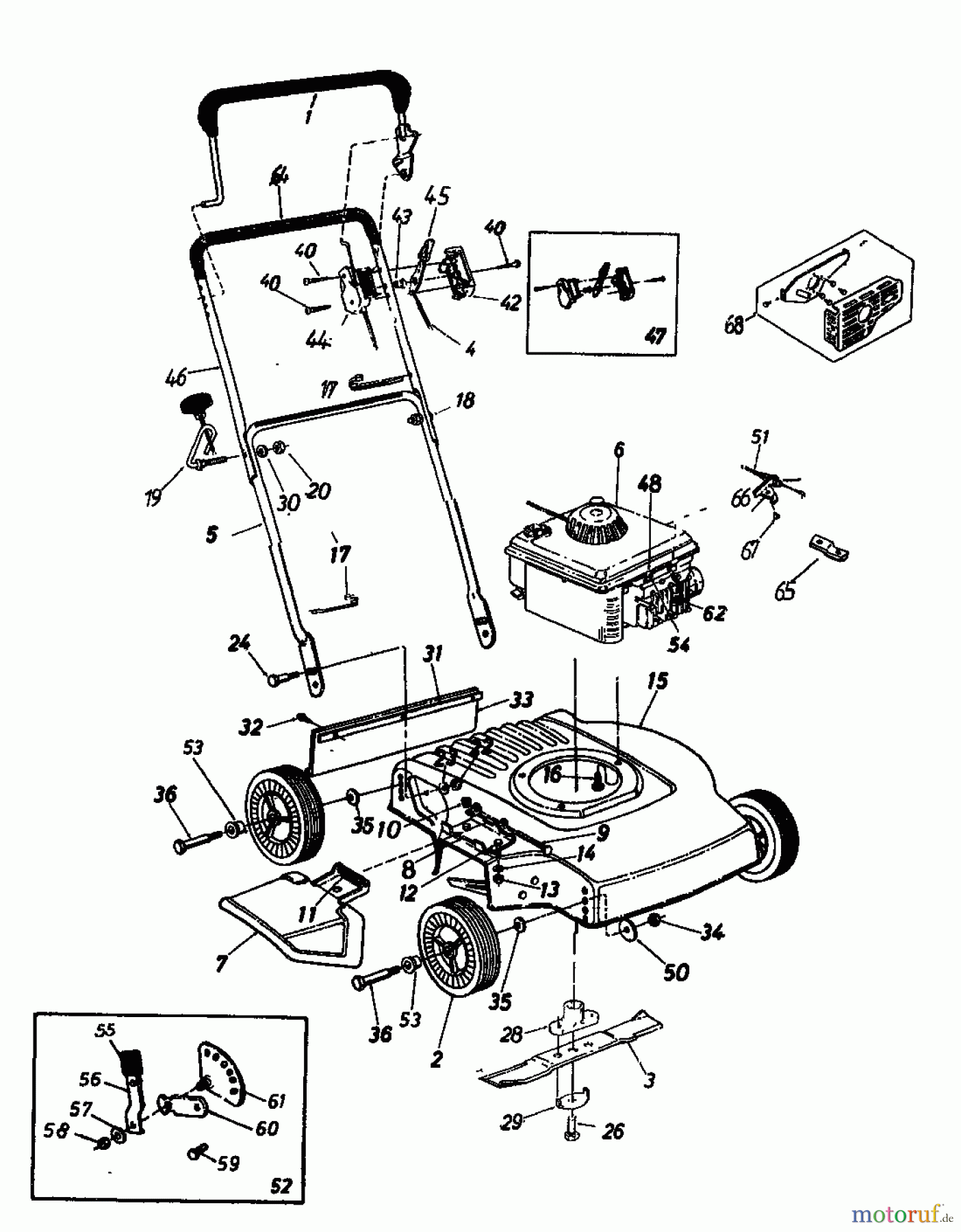  Nizza Motormäher NIZZA 46 118-0240  (1988) Grundgerät