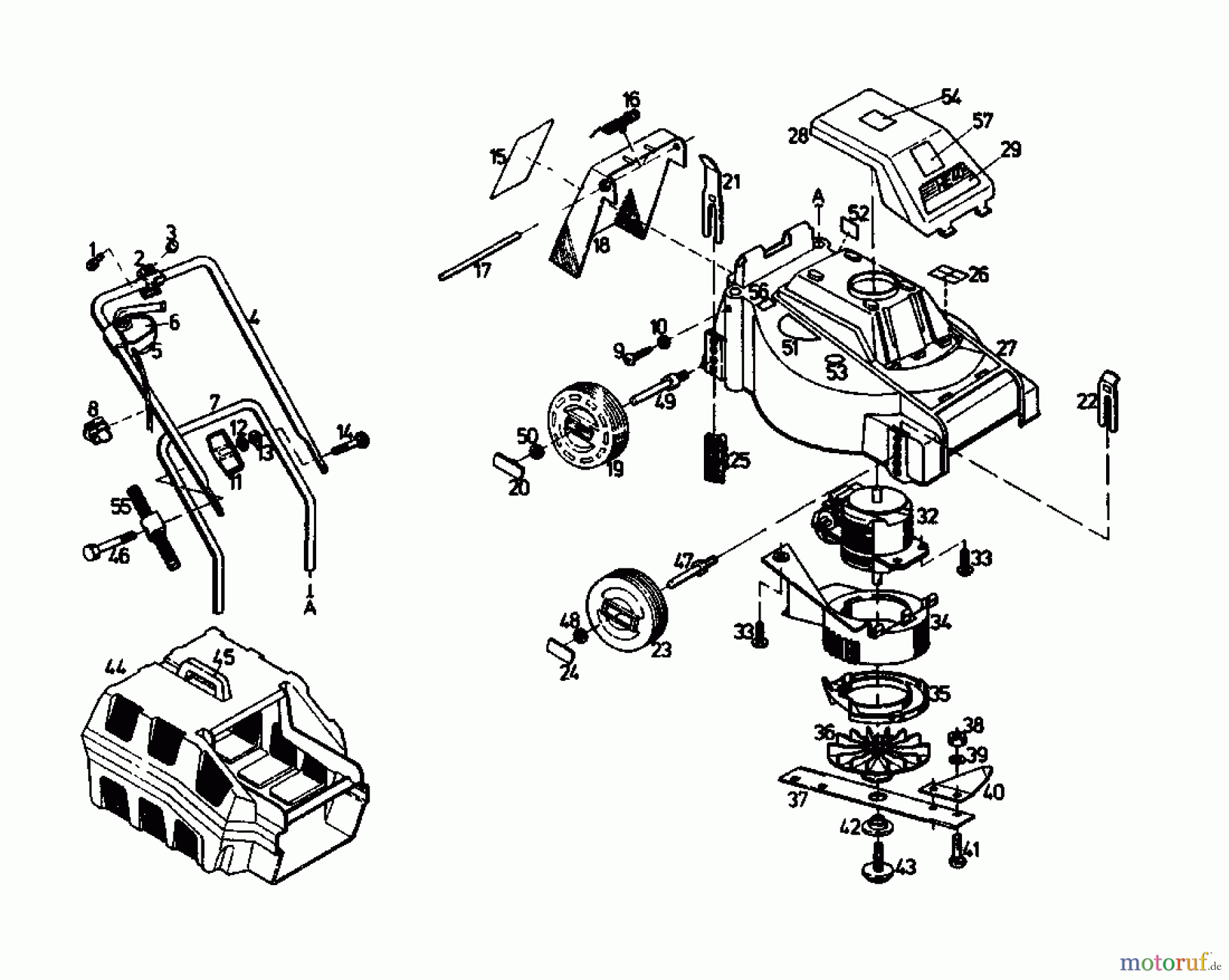 Gutbrod Elektromäher HE 40 02889.04 (1988) Grundgerät