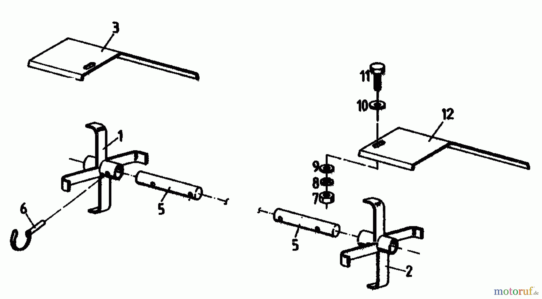 MTD Zubehör Zubehör Motorhacken Hacksternverbreiterung VHSU 00409.02 (1988) Hacksterne