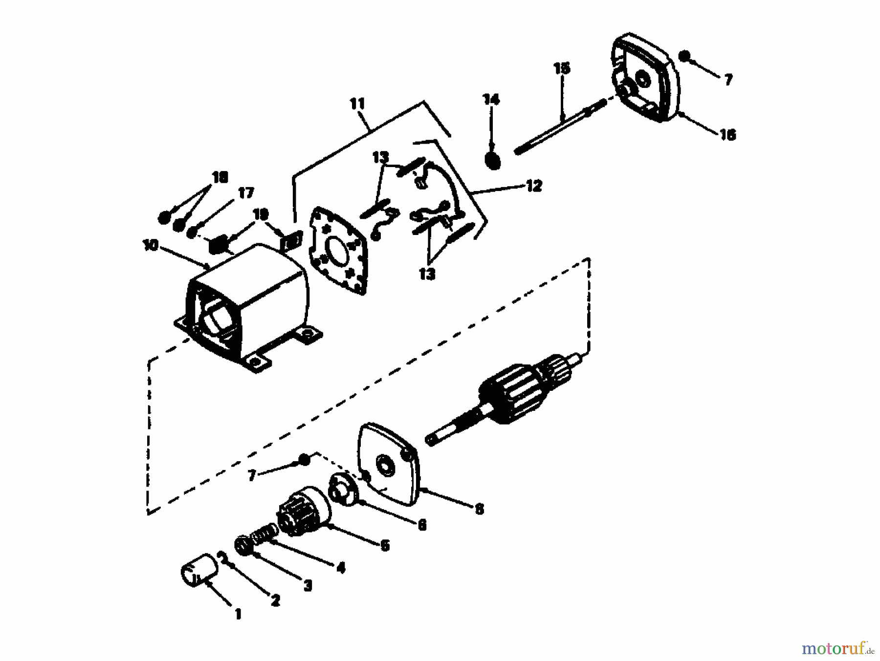Golf Rasentraktoren SPIDER 170 SD 4 02840.01 (1988) Elektrostarter