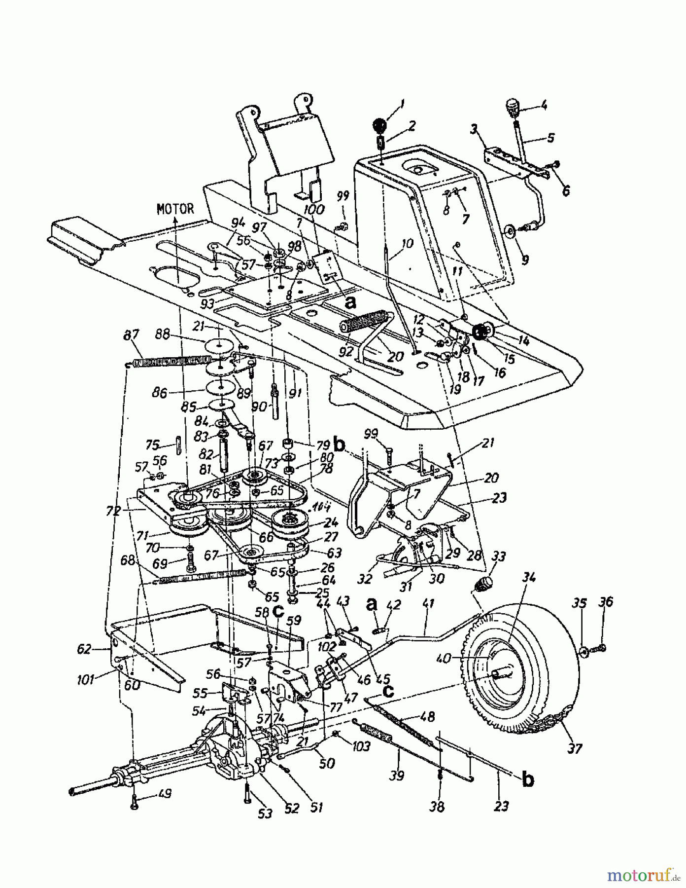  Columbia Rasentraktoren 8/760 HA 139-5040  (1989) Fahrantrieb, Räder