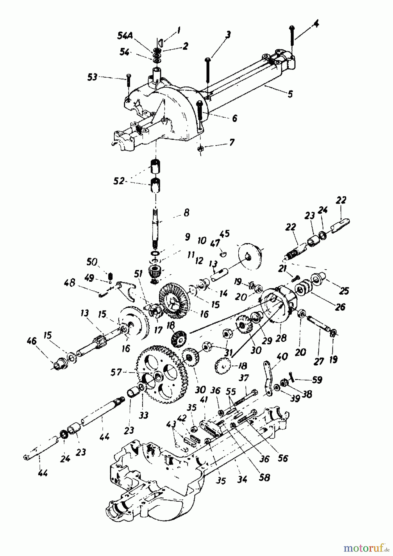  Columbia Rasentraktoren 111/960 N 139-6370  (1989) Getriebe 717-1050