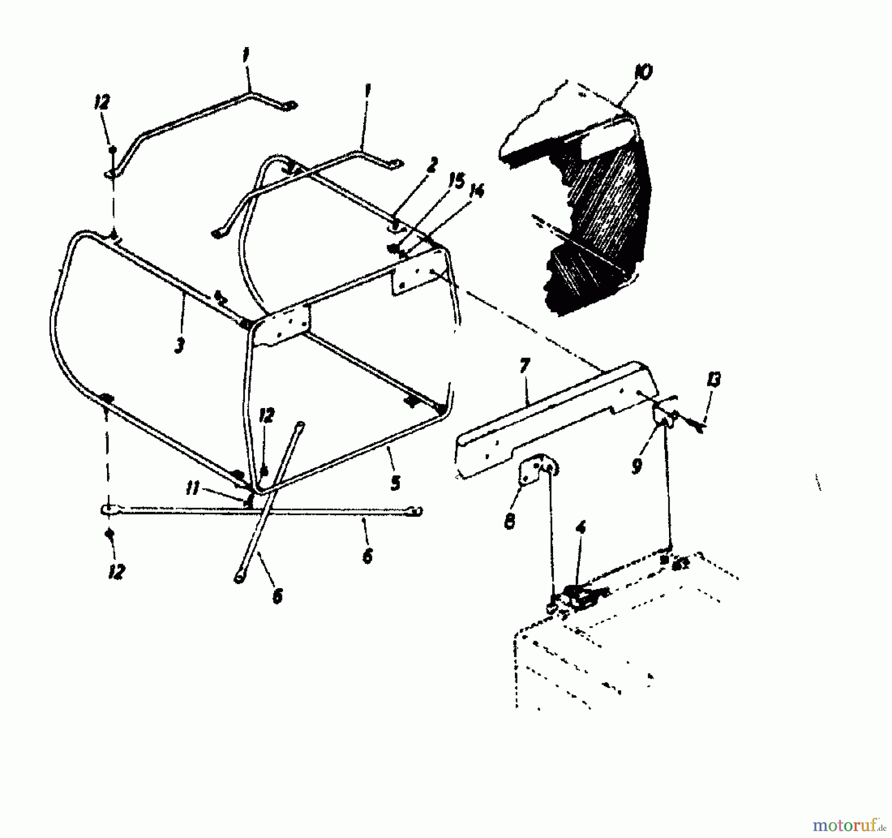 Columbia Rasentraktoren RD 11/660 139-5240 (1989) Grasfangkorb