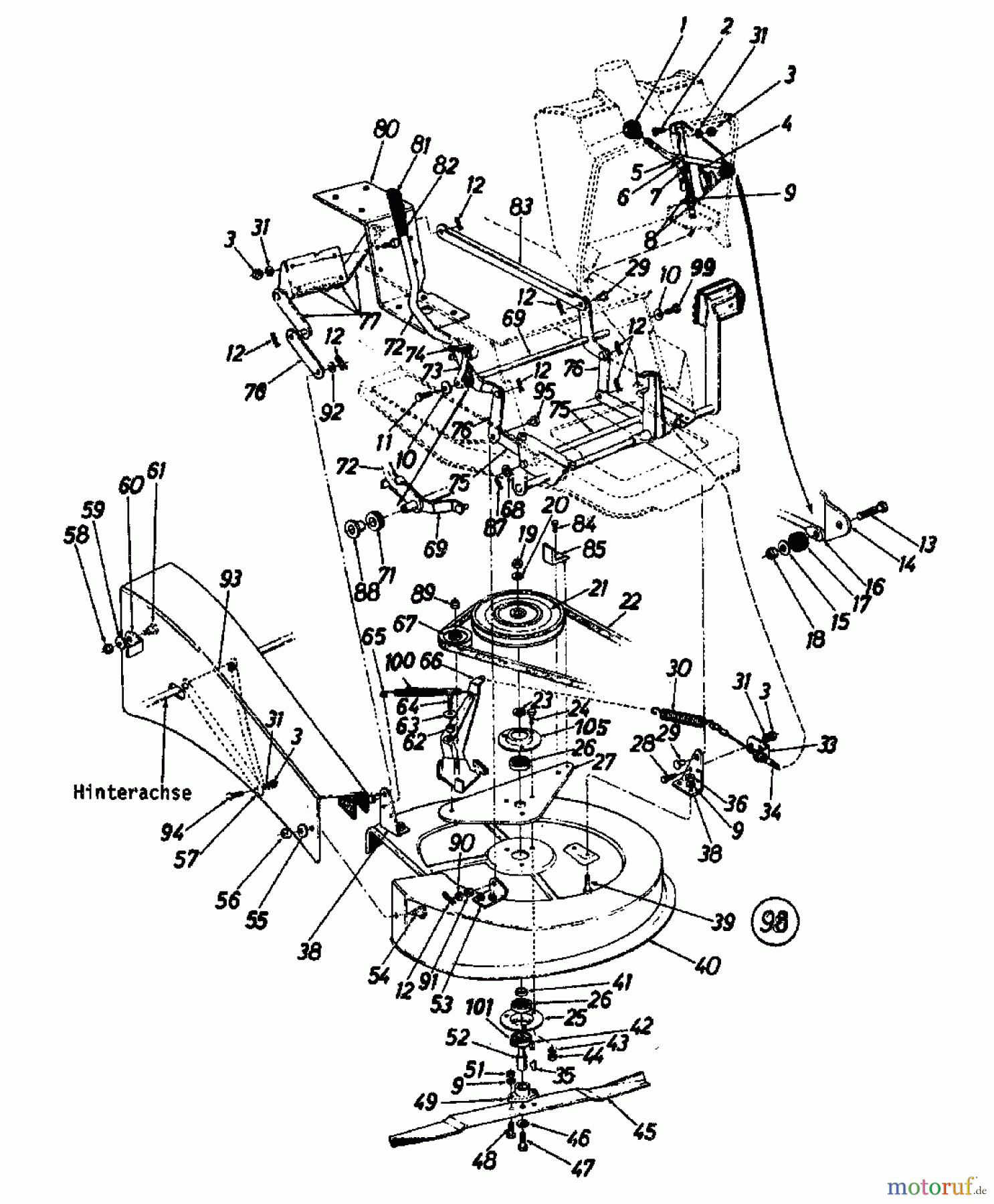  Novotrac Rasentraktoren NOVOTRAC 11 Classic 139-5270  (1989) Mähwerk 26