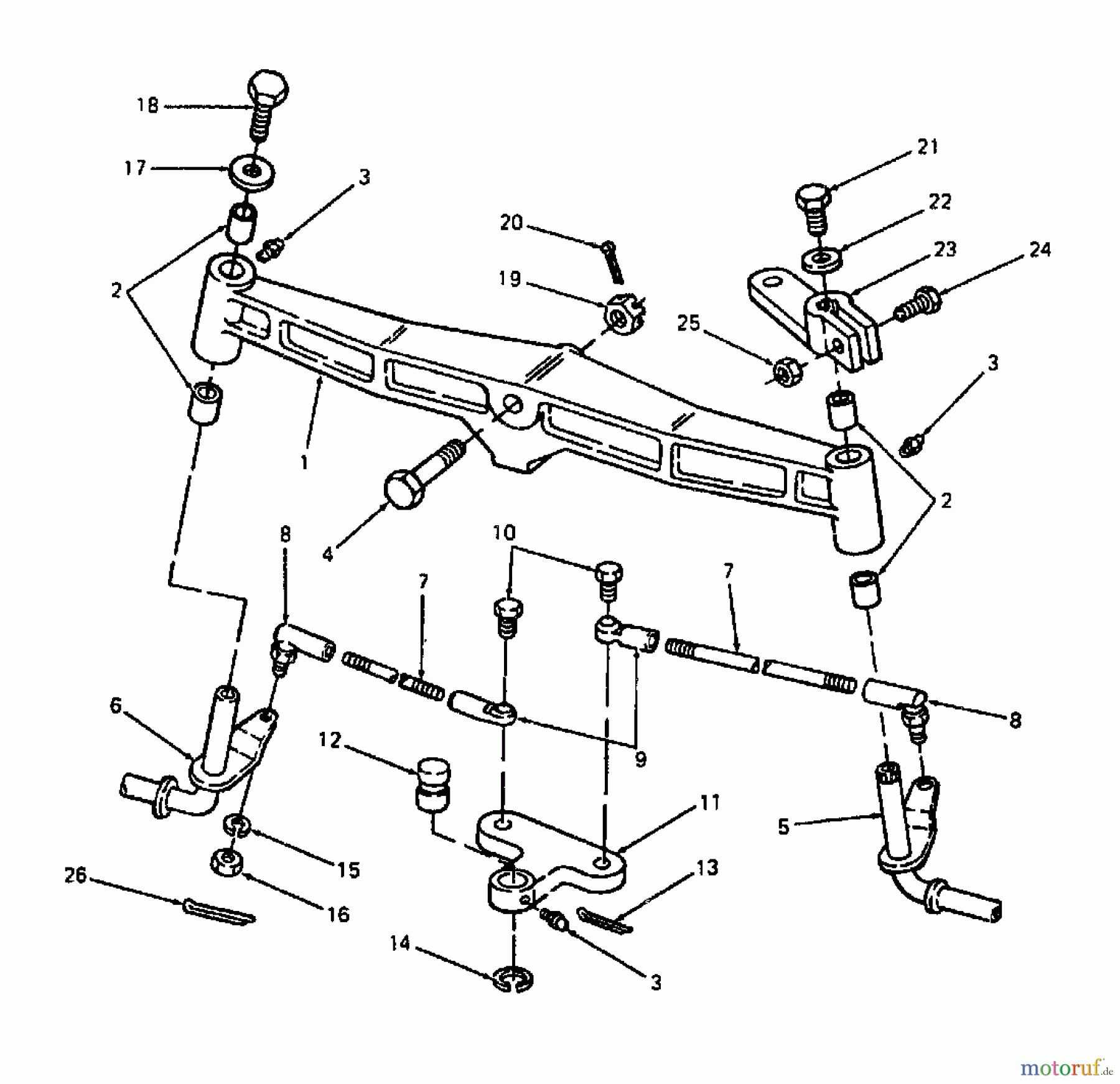 Cub Cadet Kompakttraktoren 1772 1772  (1989) Vorderachse