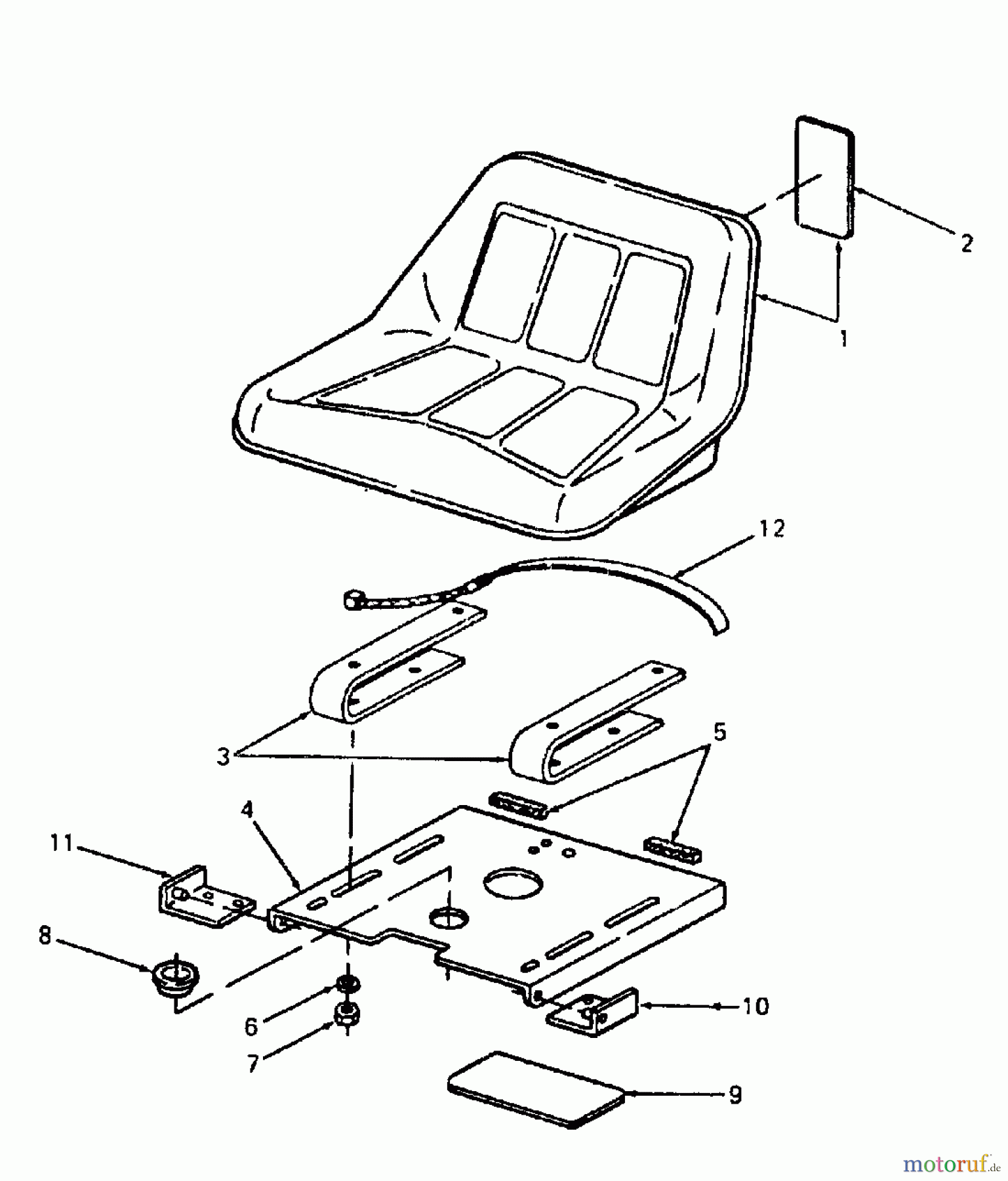 Cub Cadet Kompakttraktoren 1772 1772 (1989) Sitz