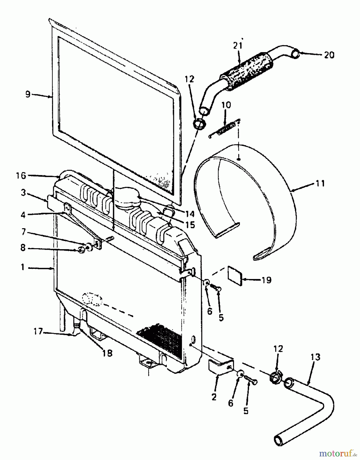 Cub Cadet Kompakttraktoren 1772 1772  (1989) Kühler