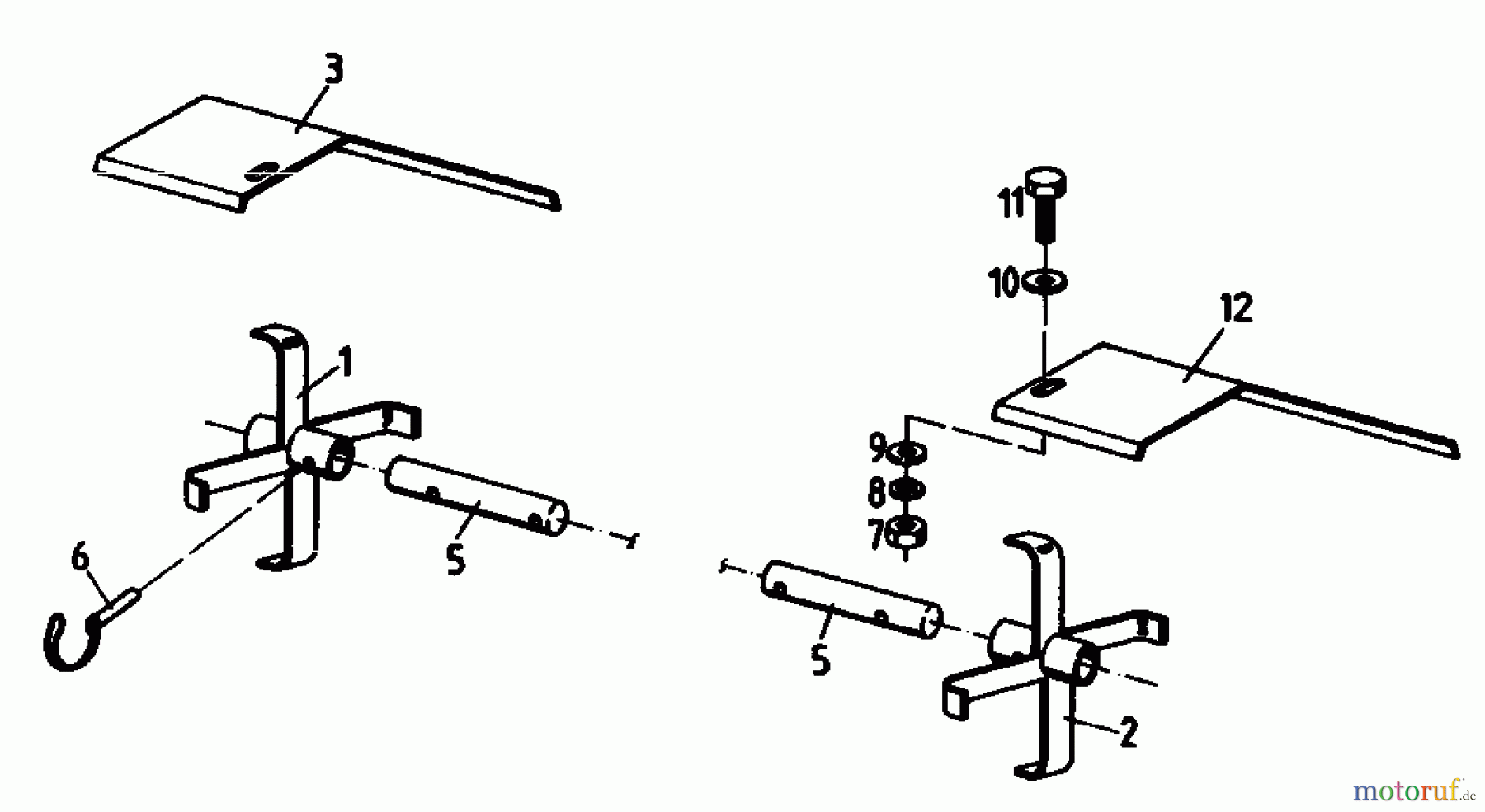 MTD Zubehör Zubehör Motorhacken Hacksternverbreiterung VHSU 00409.02 (1988) Hacksterne