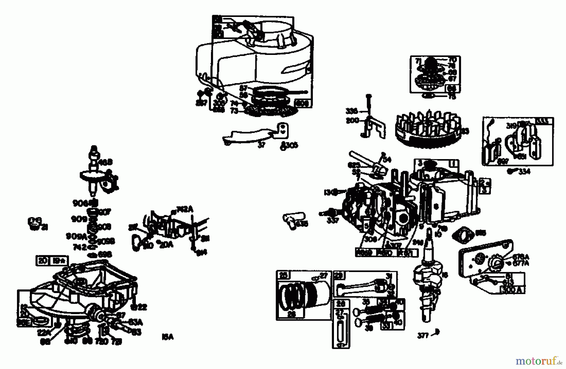 Gutbrod Balkenmäher BM 700 07510.01 (1988) Kurbelgehäuse, Zylinder