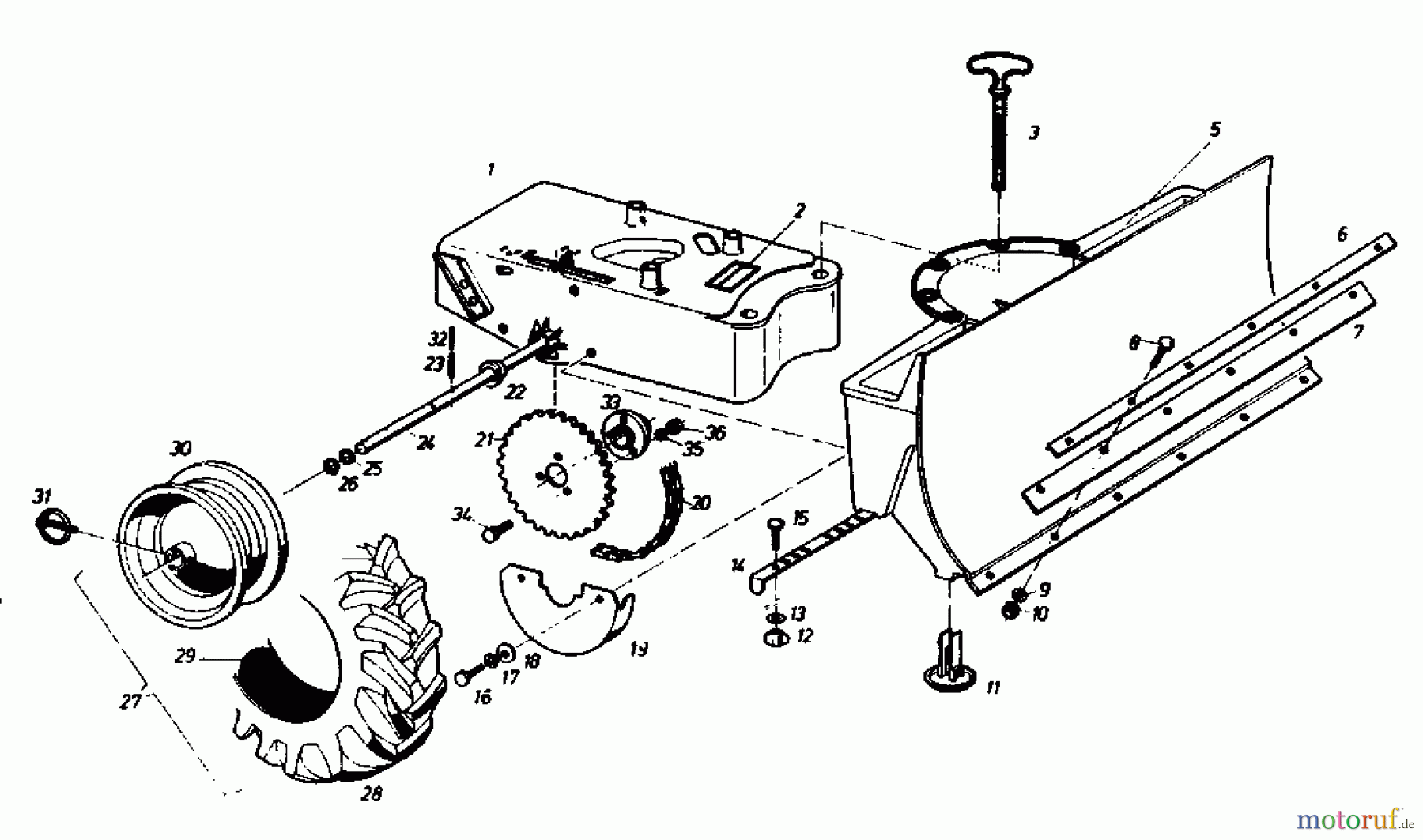 Gutbrod Schneeräumer SR 800 02888.05  (1988) Grundgerät