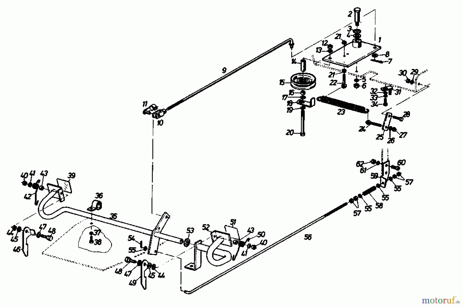 Gutbrod Rasentraktoren Sprint 1000 E 02840.04 (1988) Pedale