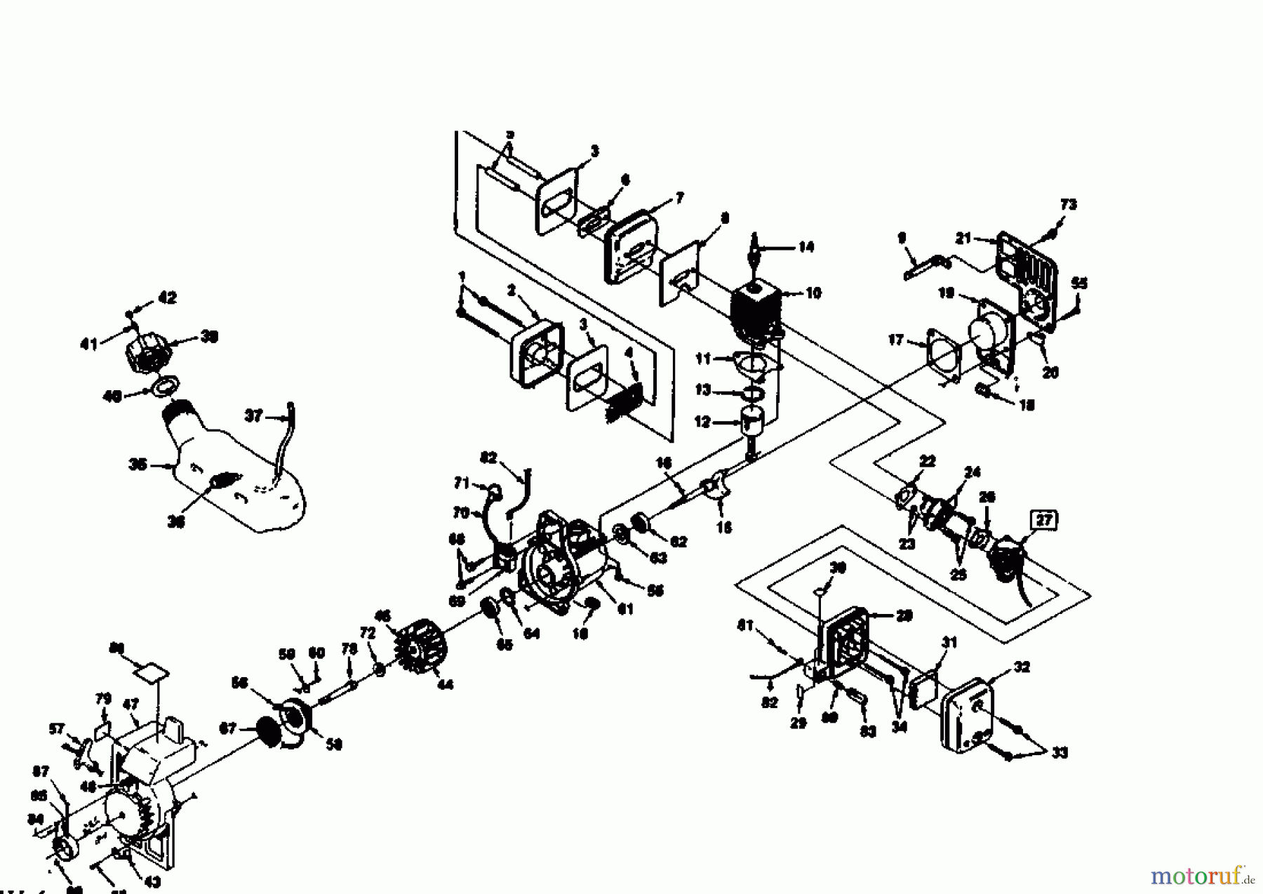 Golf Motorsensen 143 BT 02655.01 (1989) Motor