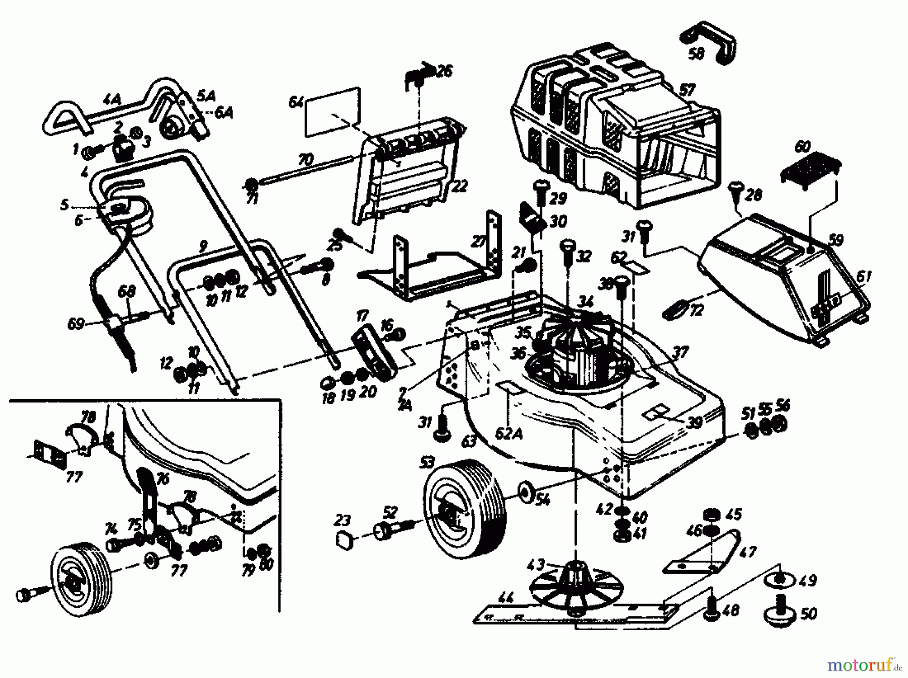  Golf Elektromäher E 02881.01  (1989) Grundgerät