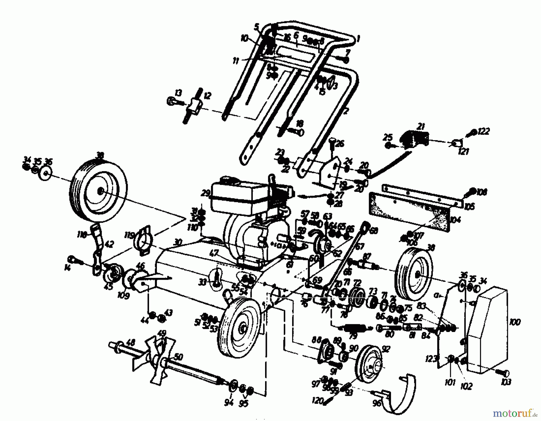 Gutbrod Motorvertikutierer VS 50 A 00053.01 (1989) Grundgerät