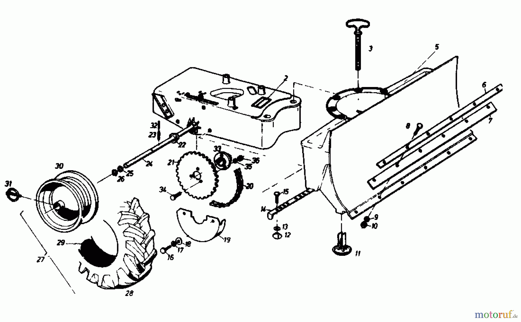 Gutbrod Schneeräumer SR 800 E 02888.06 (1989) Grundgerät