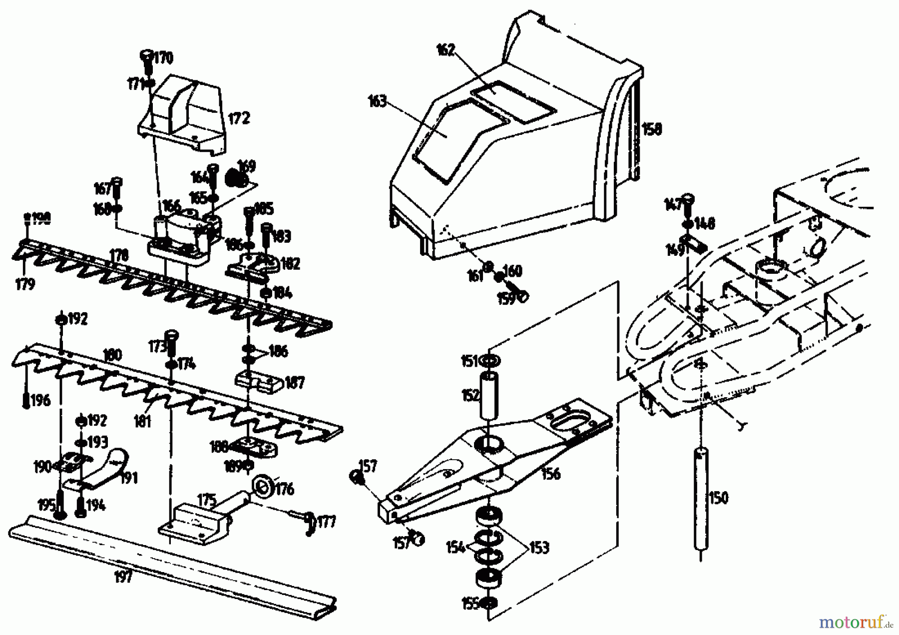  Gutbrod Balkenmäher BM 710 07515.01  (1989) Mähbalken