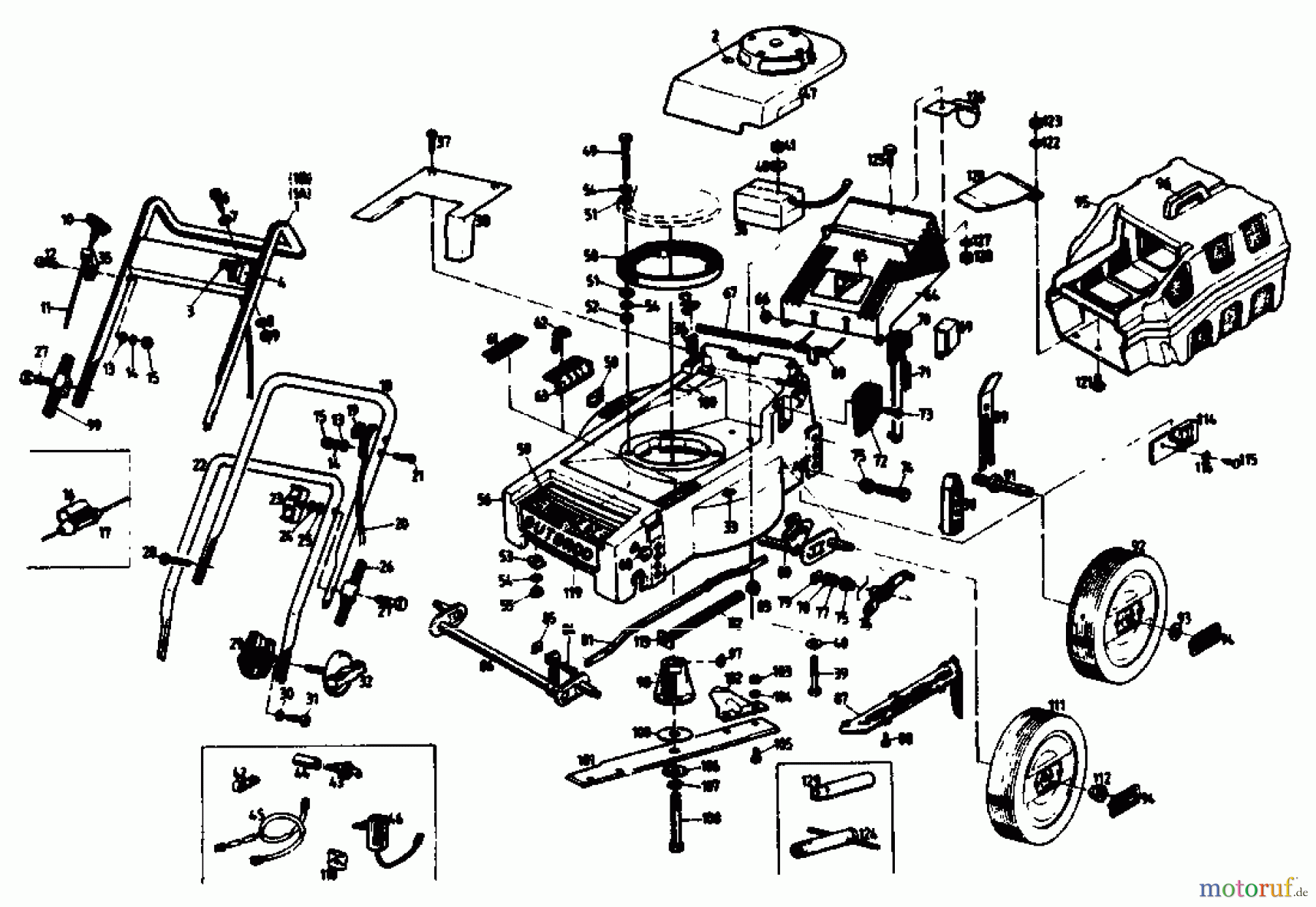 Gutbrod Motormäher HB 40 LBS 02896.05 (1989) Grundgerät
